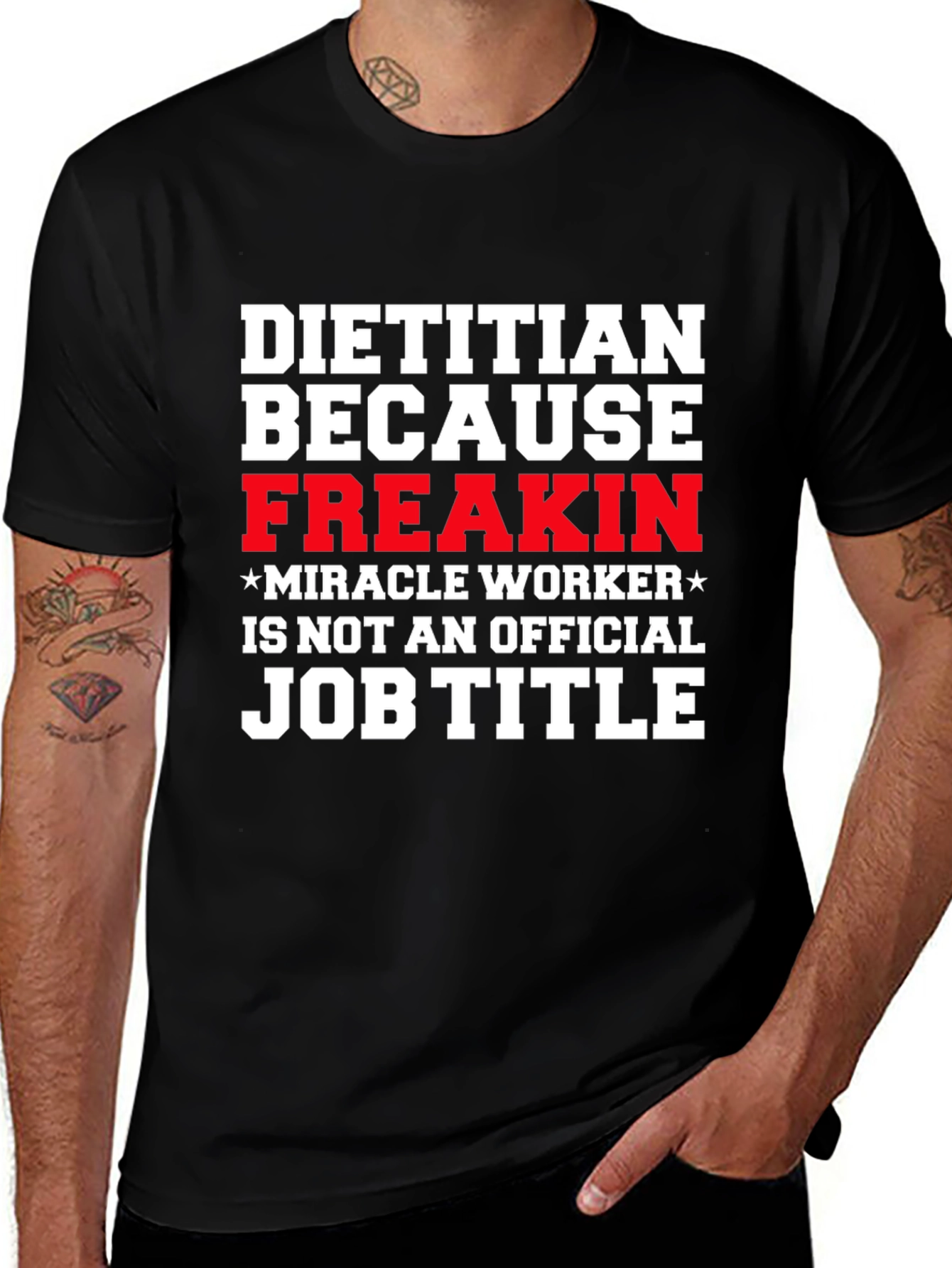 Funny Dietitian Job Title T-Shirt