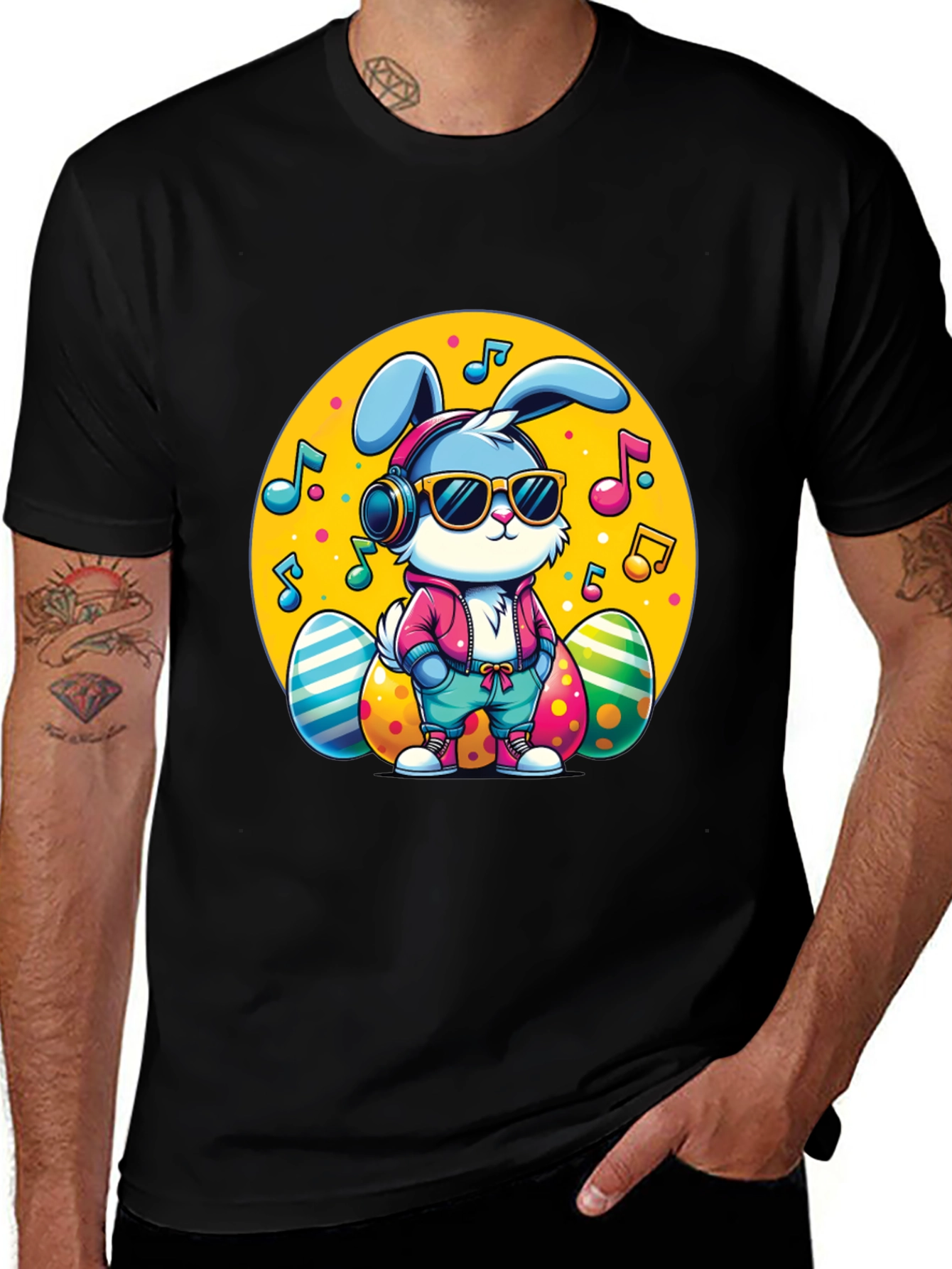 Variant 21 of Cool Easter Bunny T-Shirt