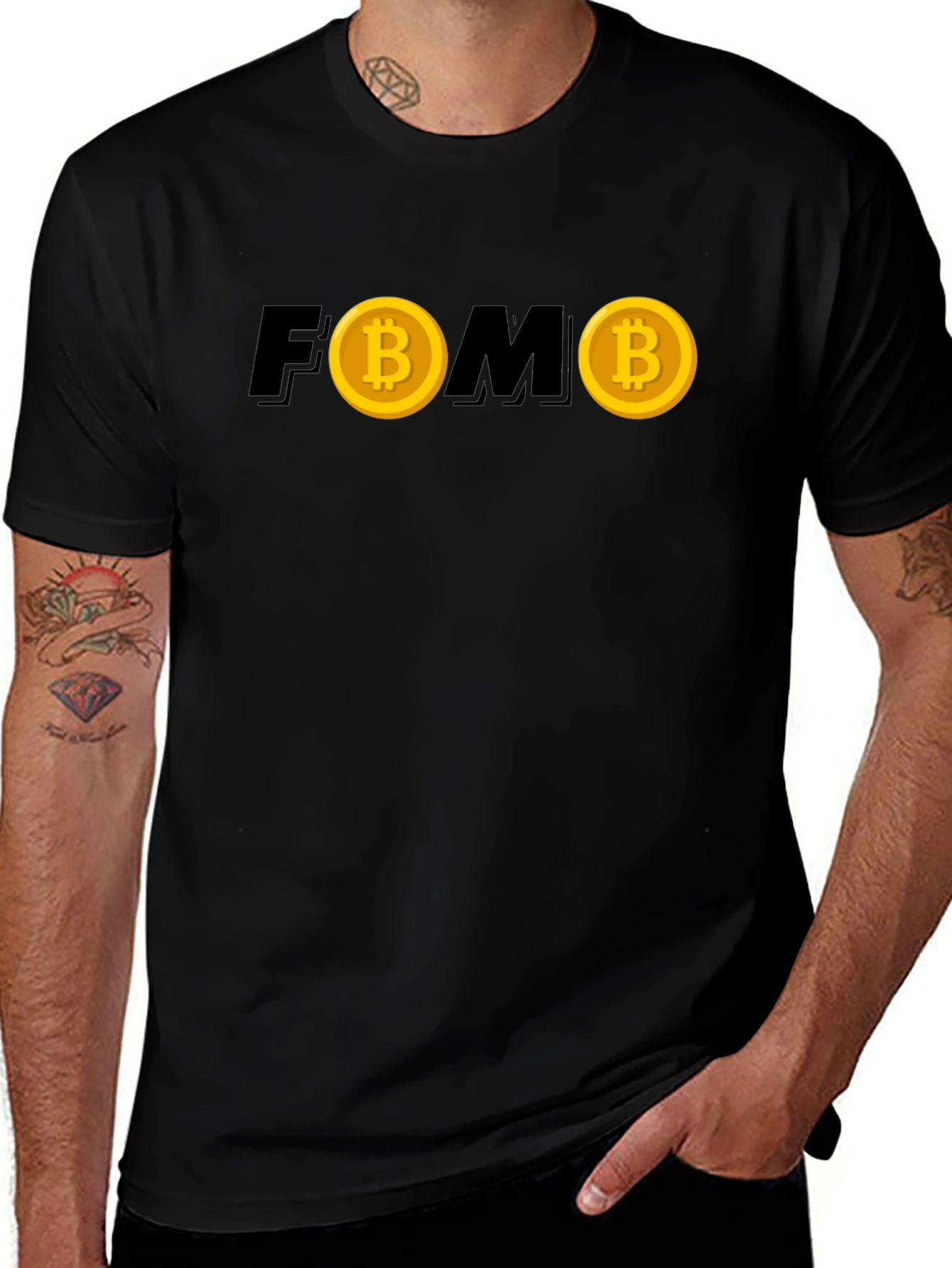 Variant 16 of FOMO Bitcoin Graphic Tee - Crypto Investor T-Shirt