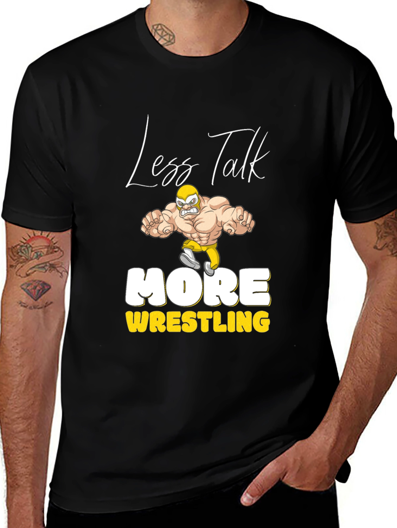 Variant 12 of Less Talk More Wrestling Graphic Tee