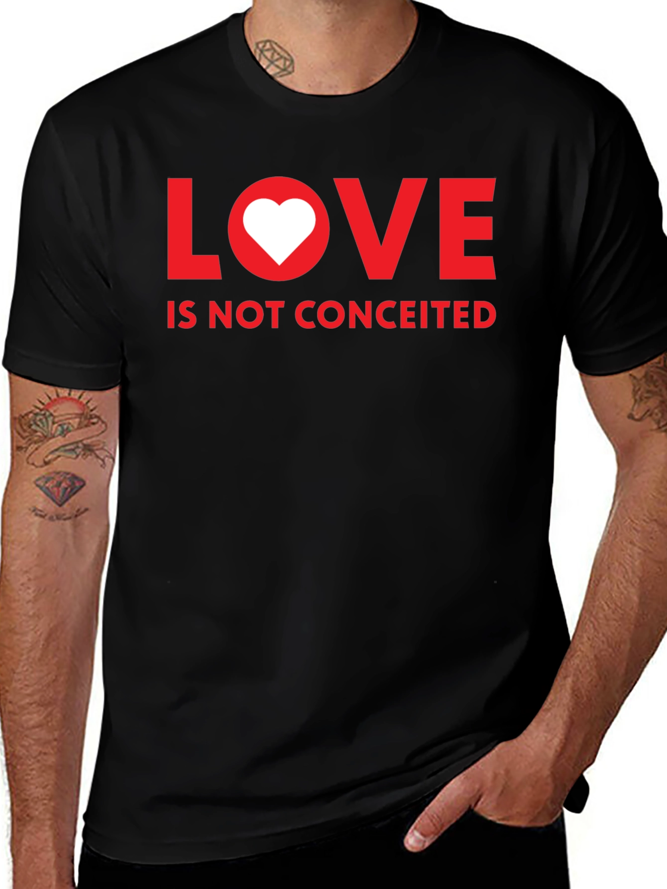 Variant 21 of Love Is Not Conceited Graphic Tee
