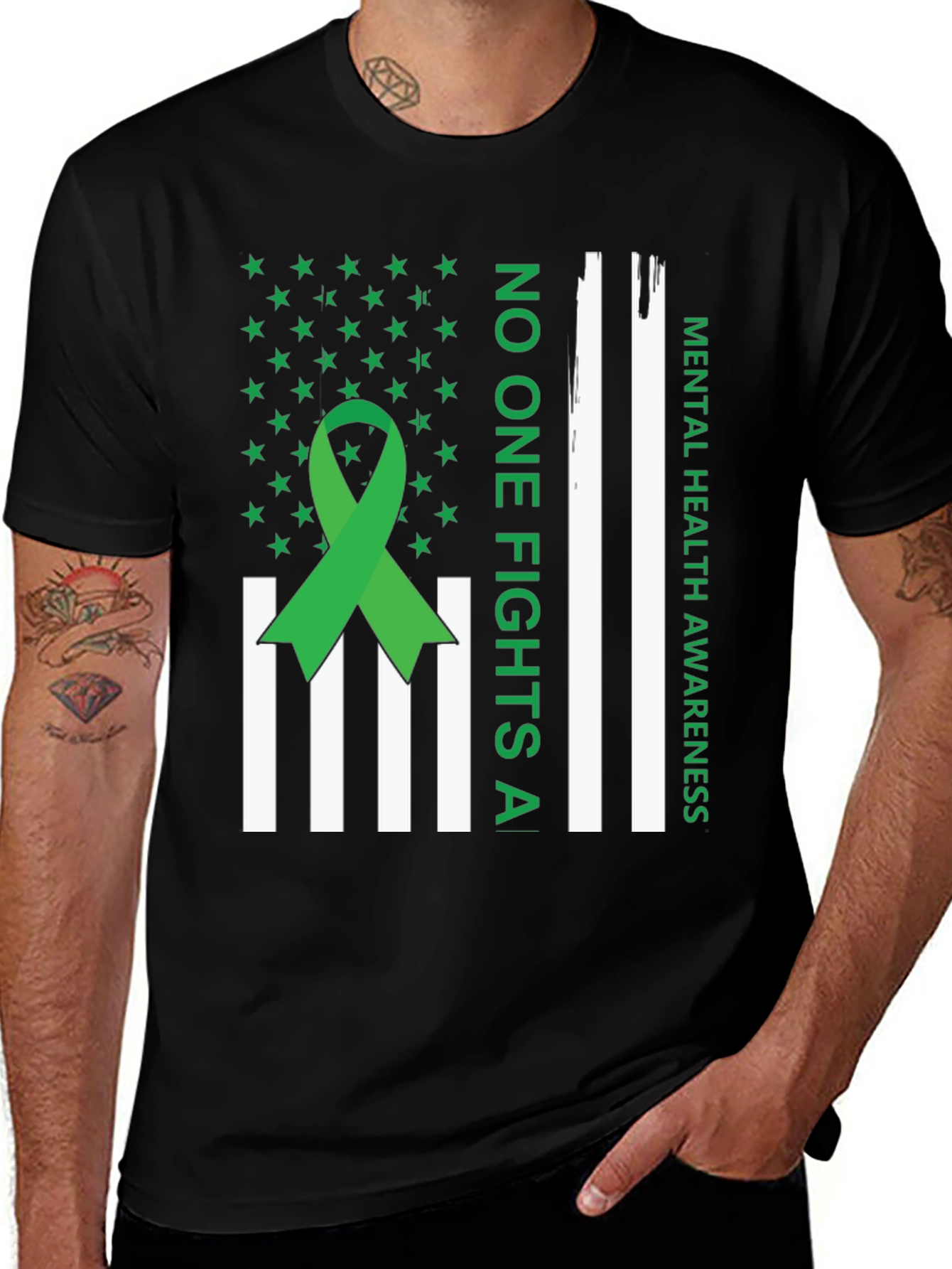 Mental Health Awareness T-Shirt: No One Fights Alone