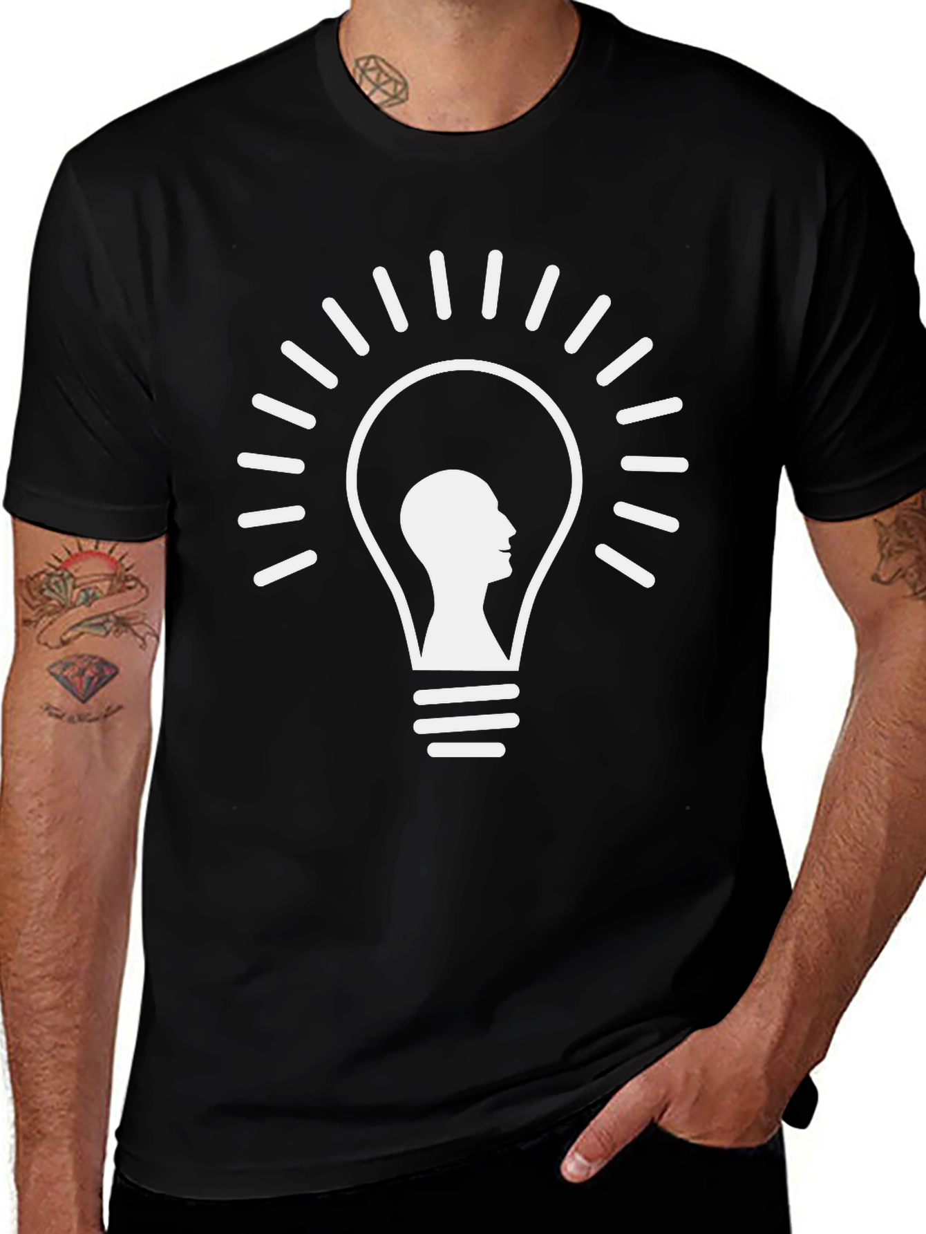 Light Bulb Idea T-Shirt - Think Outside the Box!
