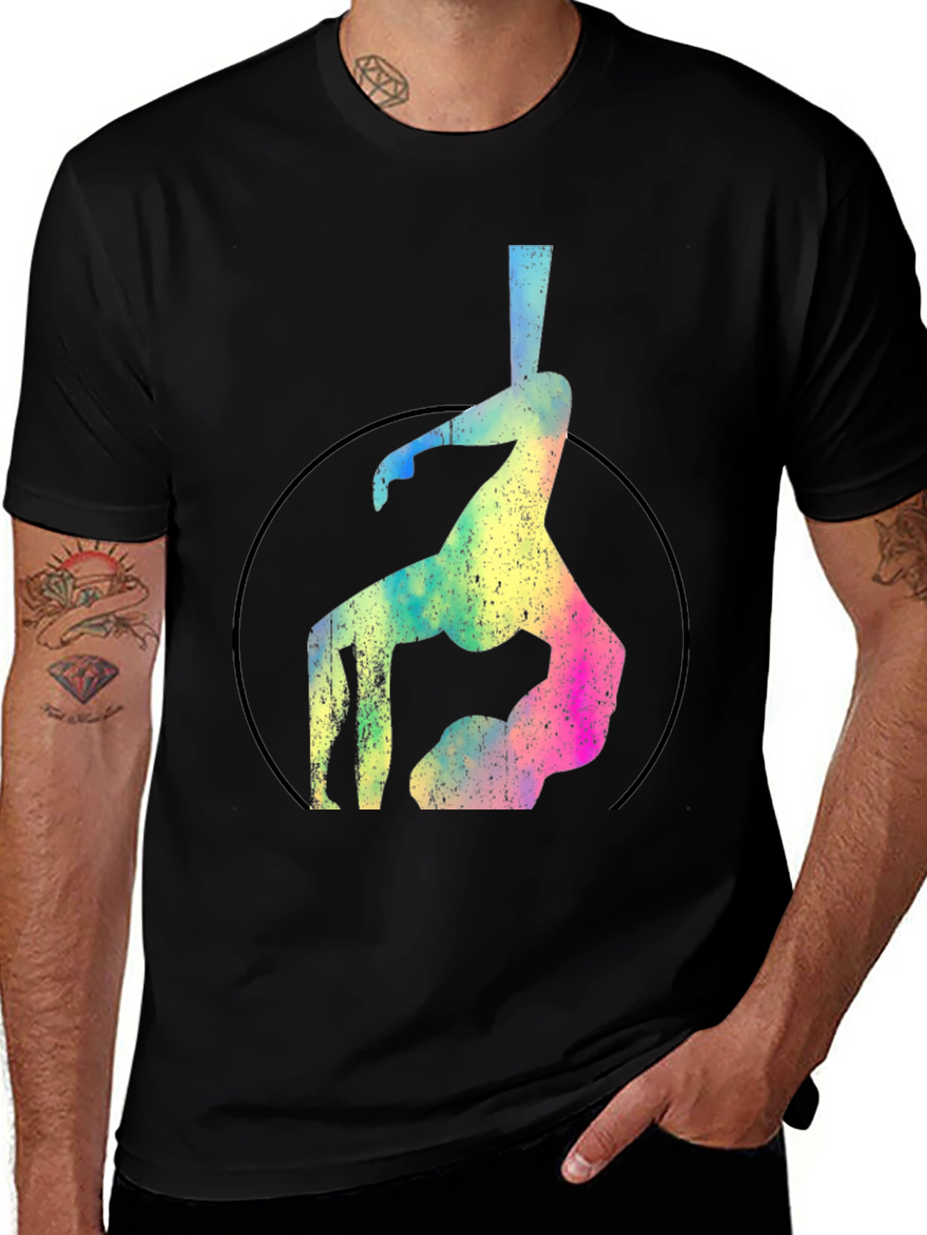 Variant 9 of Aerial Silks T-Shirt - Unique Tie-Dye Design