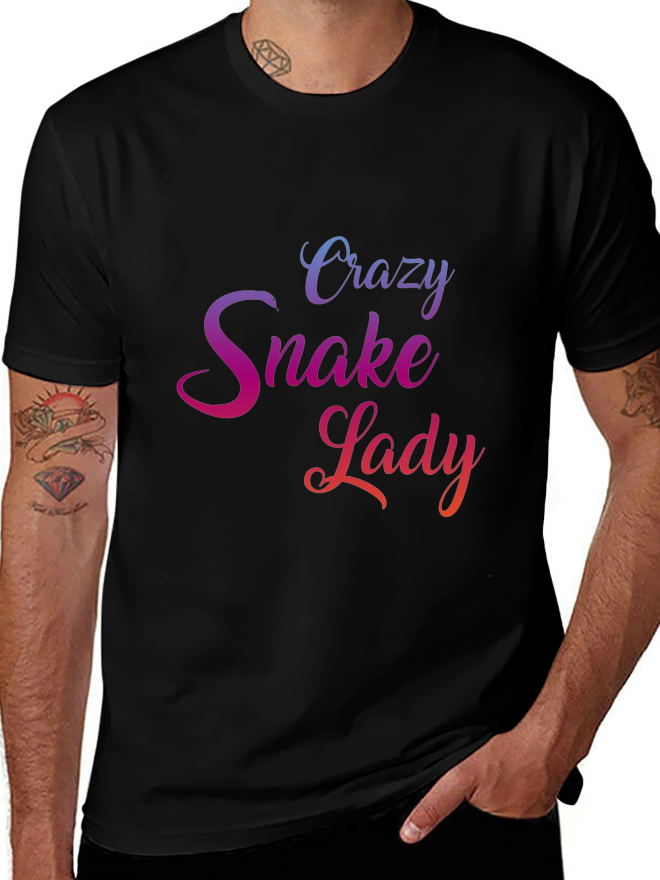 Variant 24 of Crazy Snake Lady Graphic T-Shirt