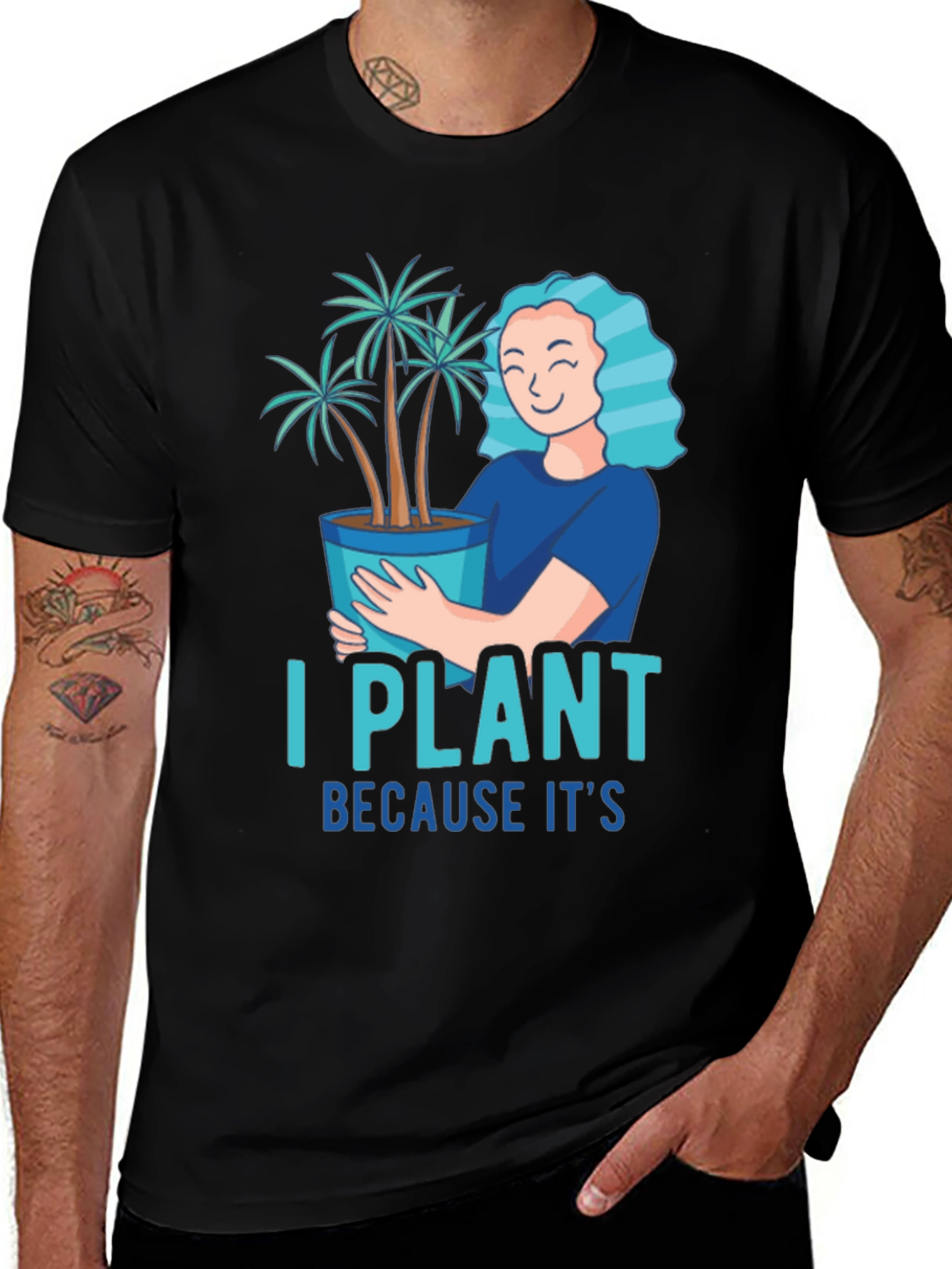 Variant 3 of I Plant Because It's Therapeutic T-Shirt