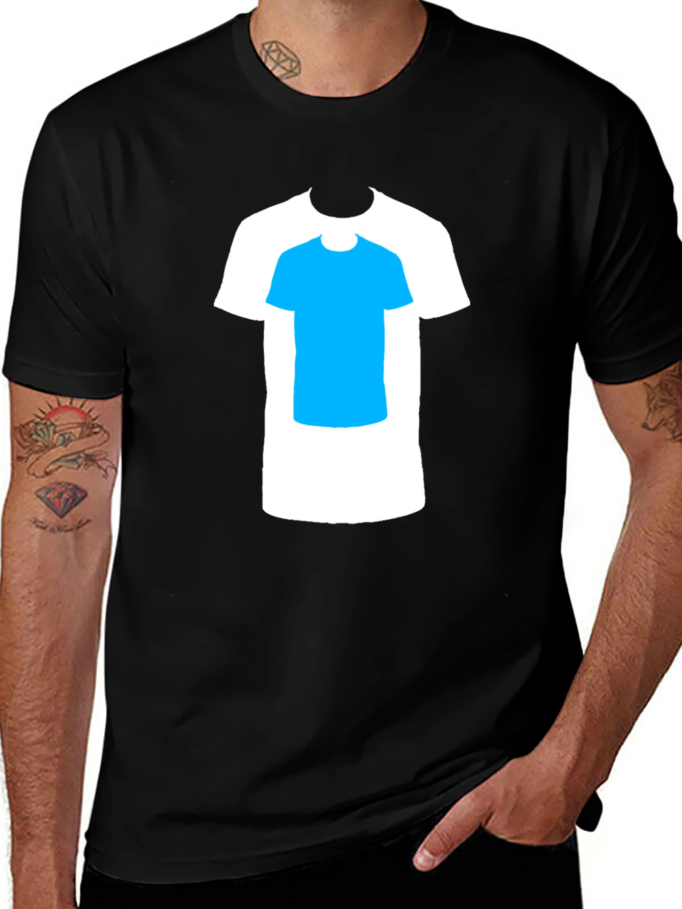 T-Shirt with Layered T-Shirt Design