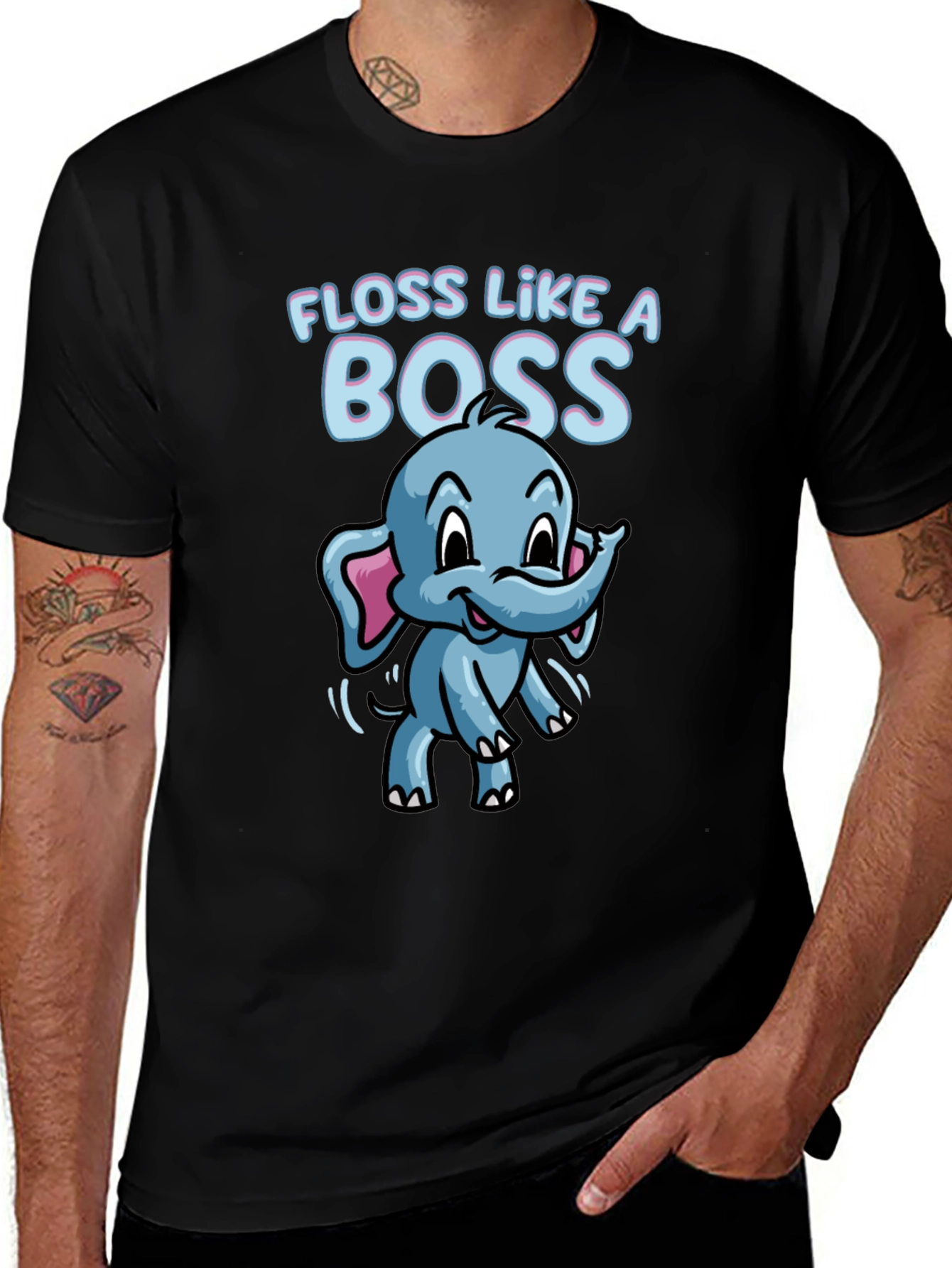 Variant 24 of Floss Like A Boss Elephant Tee