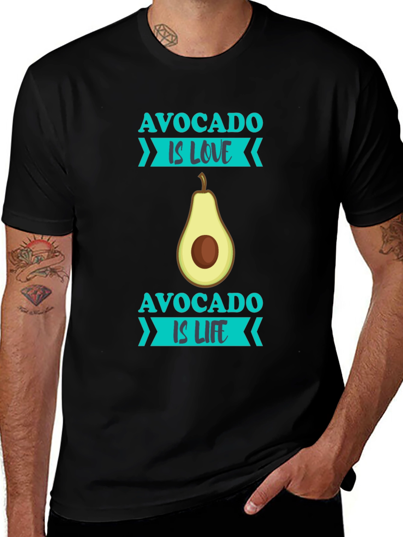 Variant 25 of Avocado is Love is Life T-Shirt