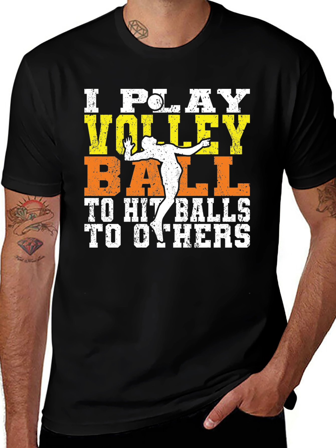 Variant 17 of Volleyball Player Graphic T-Shirt