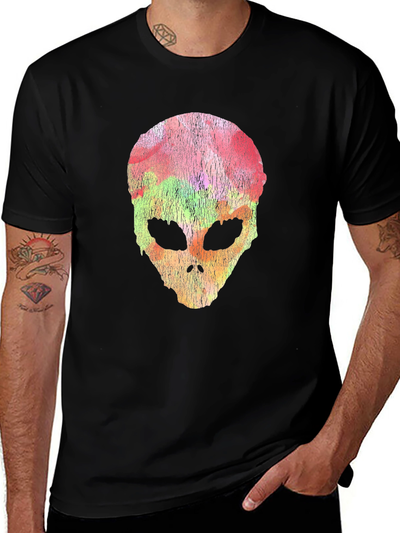 Variant 7 of Alien Head Graphic Tee