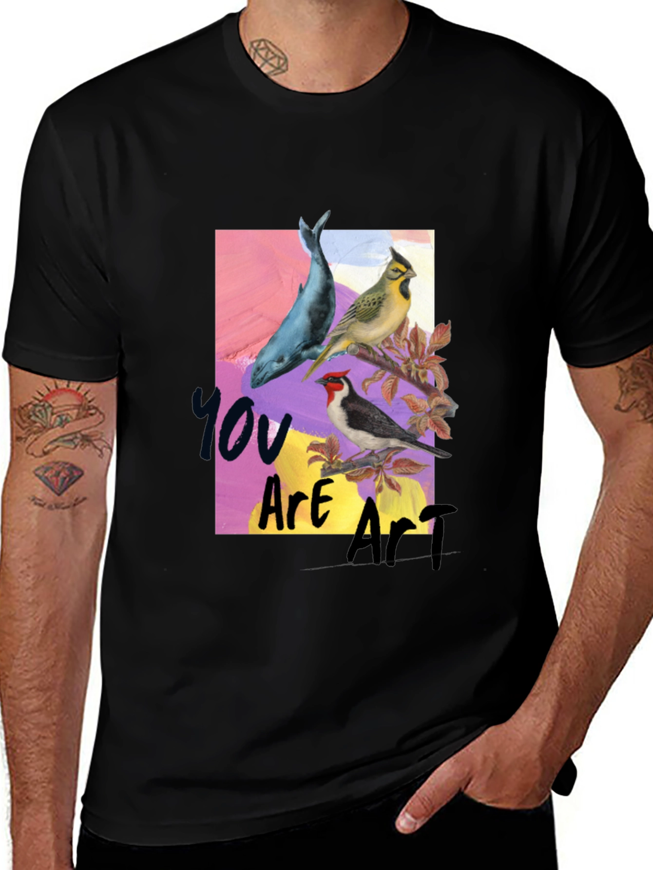 Variant 2 of Unique Graphic Tee - You Are Art