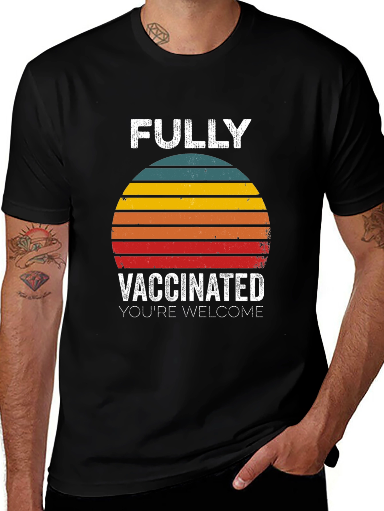 Variant 27 of Fully Vaccinated Graphic Tee - You're Welcome Shirt