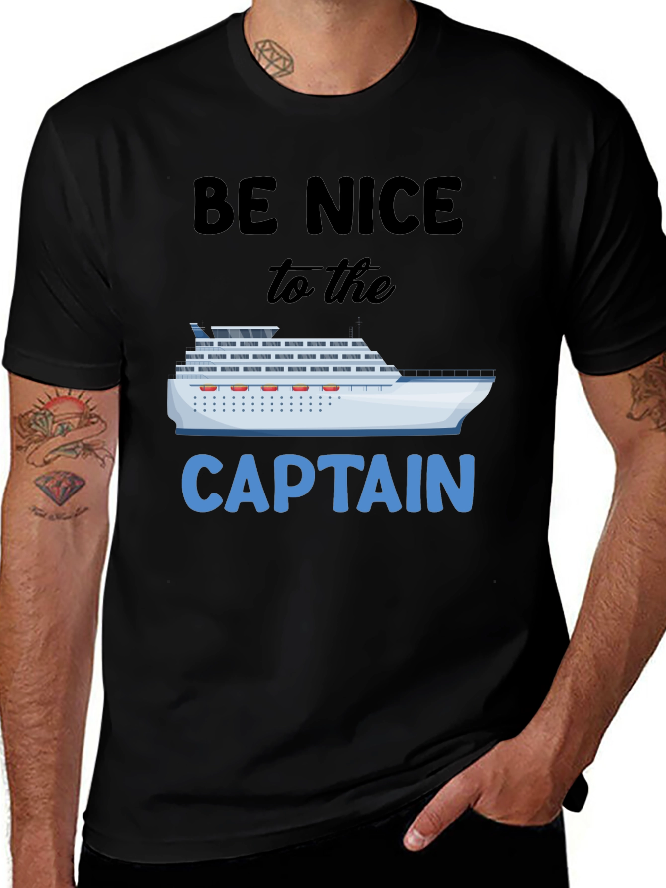 Variant 12 of Be Nice To The Captain T-Shirt
