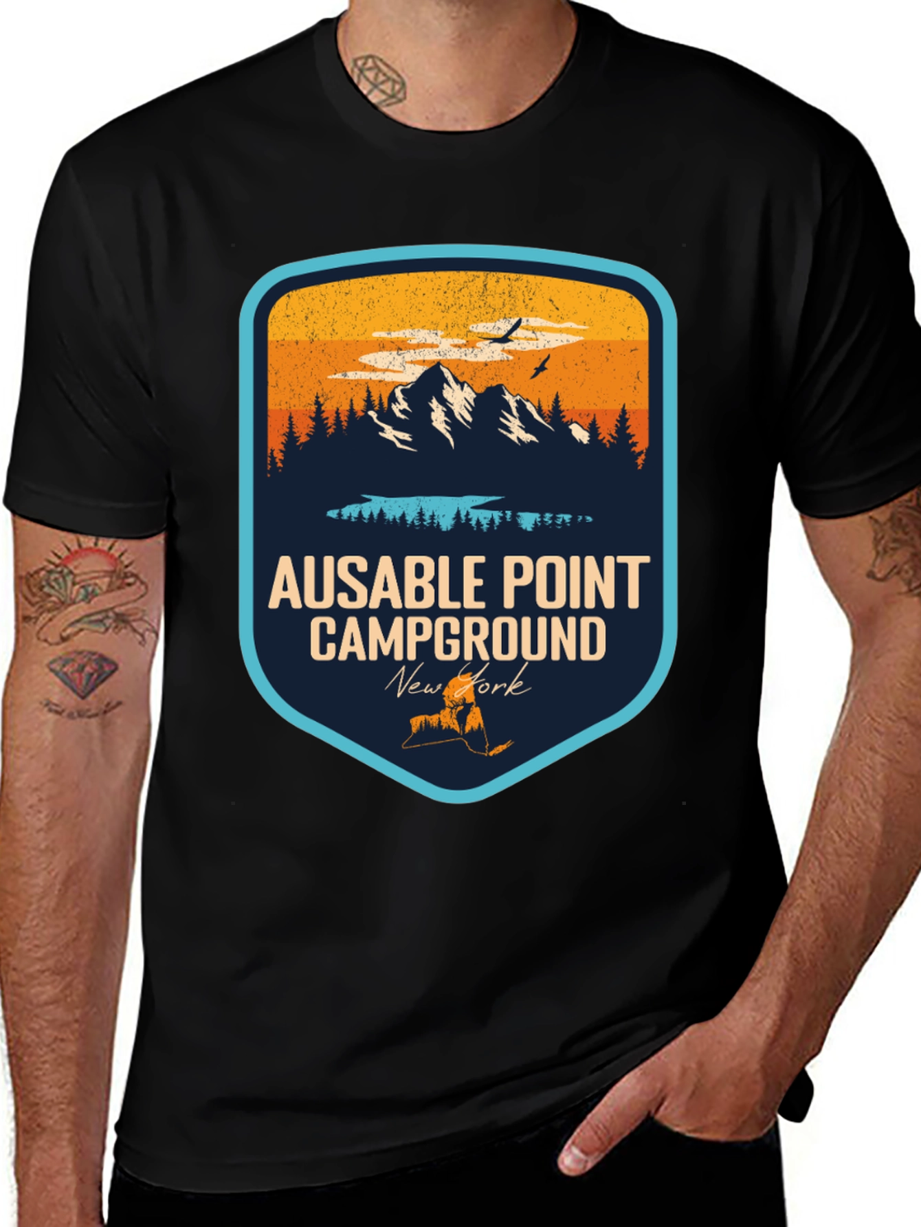 Variant 30 of Ausable Point Campground Graphic T-Shirt