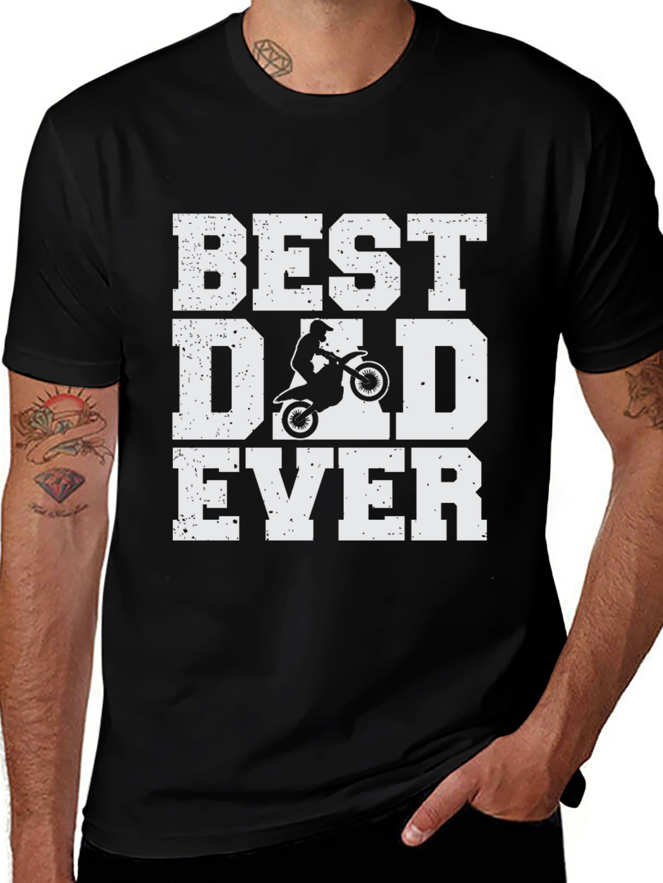 Variant 20 of Best Dad Ever Motocross T-Shirt