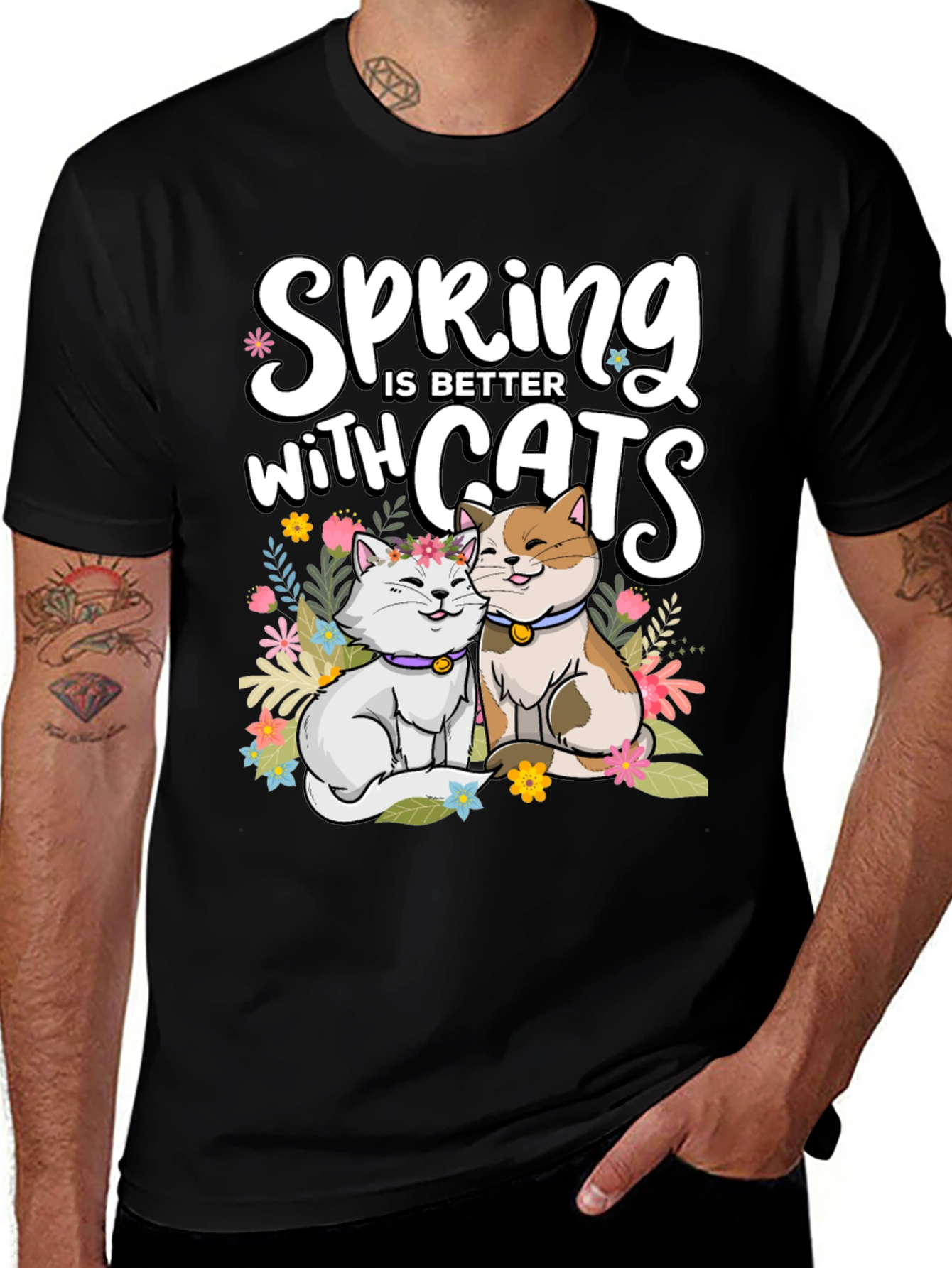 Variant 11 of Spring is Better with Cats T-Shirt