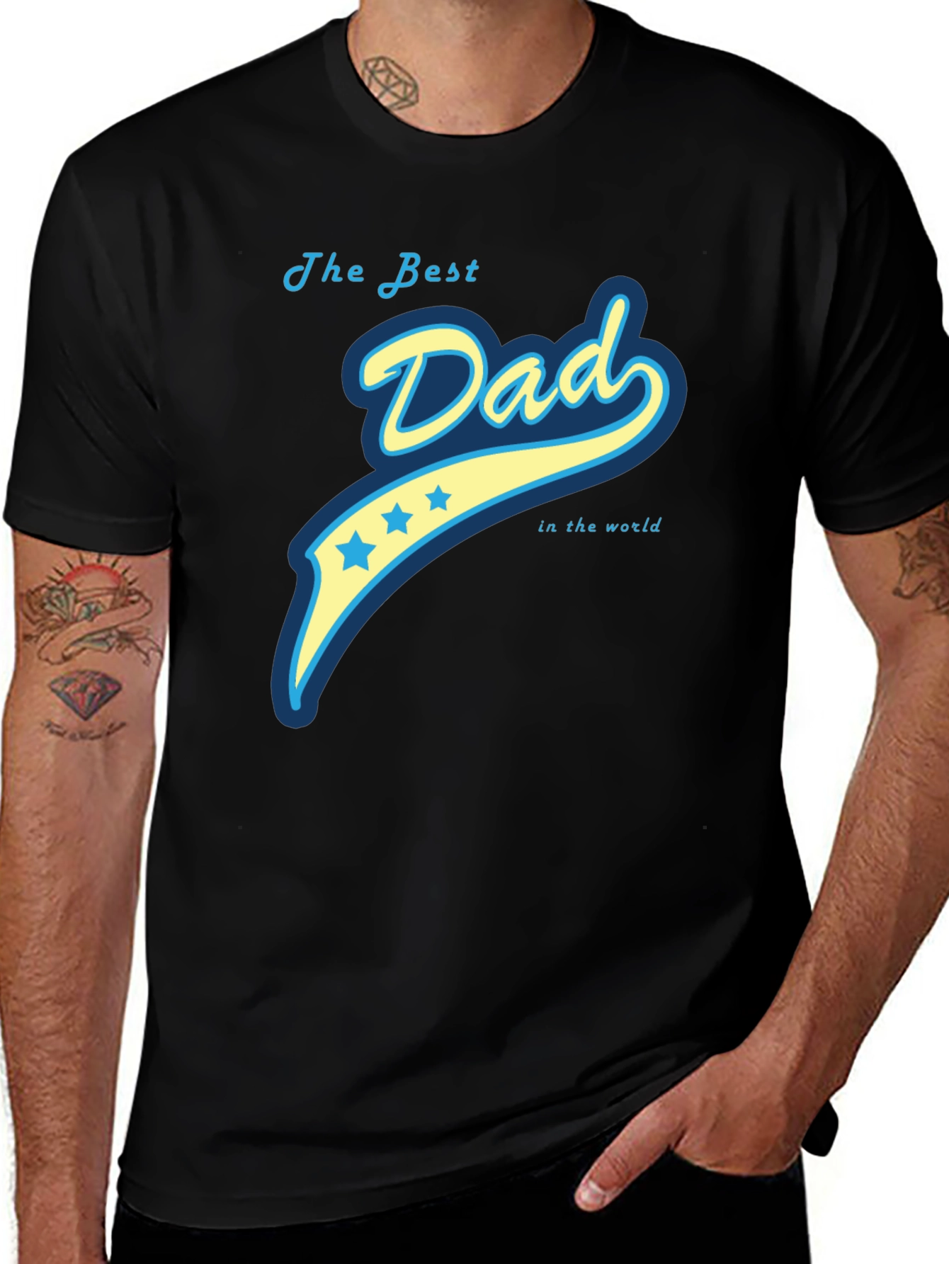 Variant 13 of Best Dad Ever Graphic Tee - Comfortable Fit