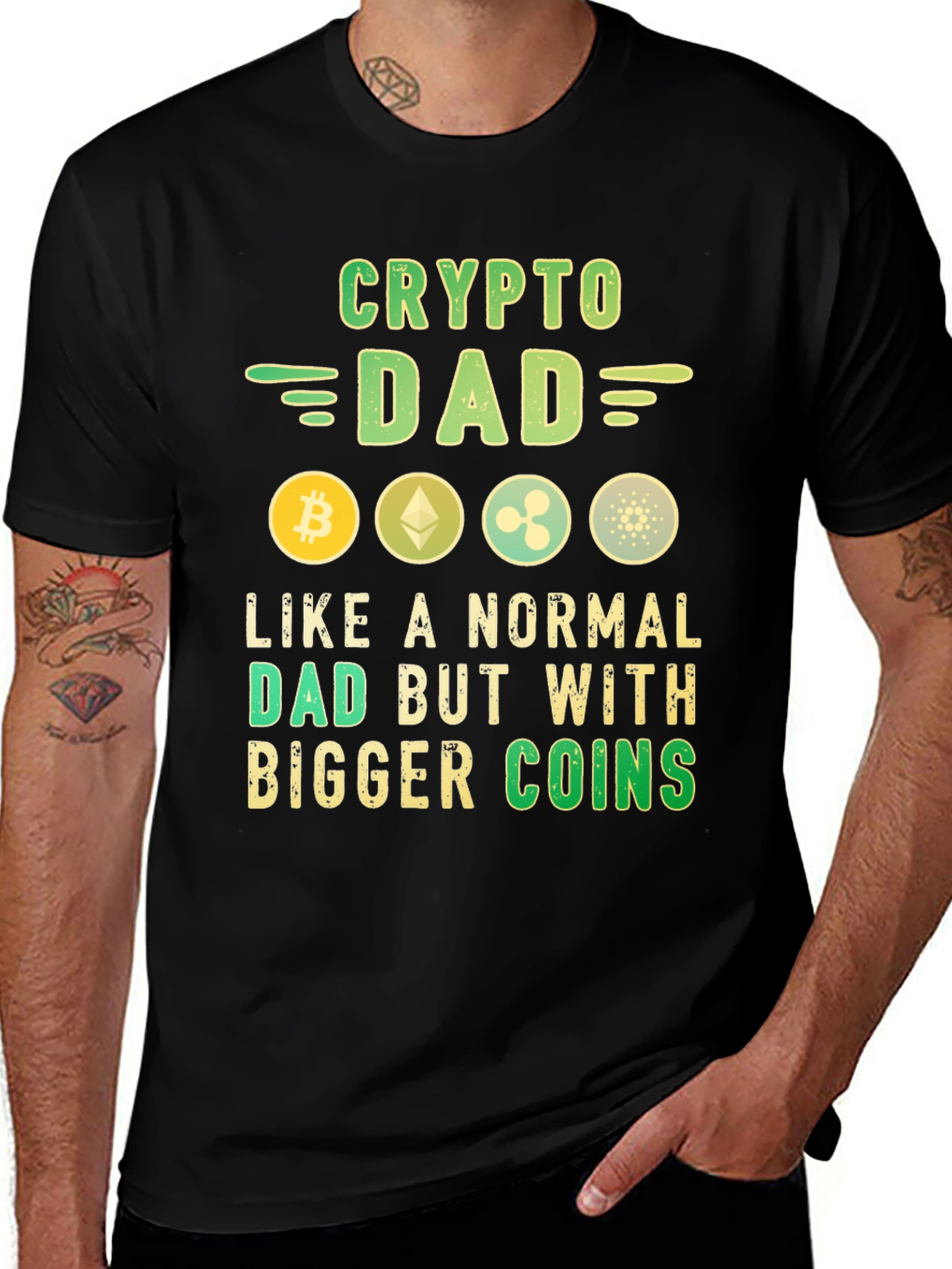 Variant 24 of Crypto Dad Graphic T-Shirt