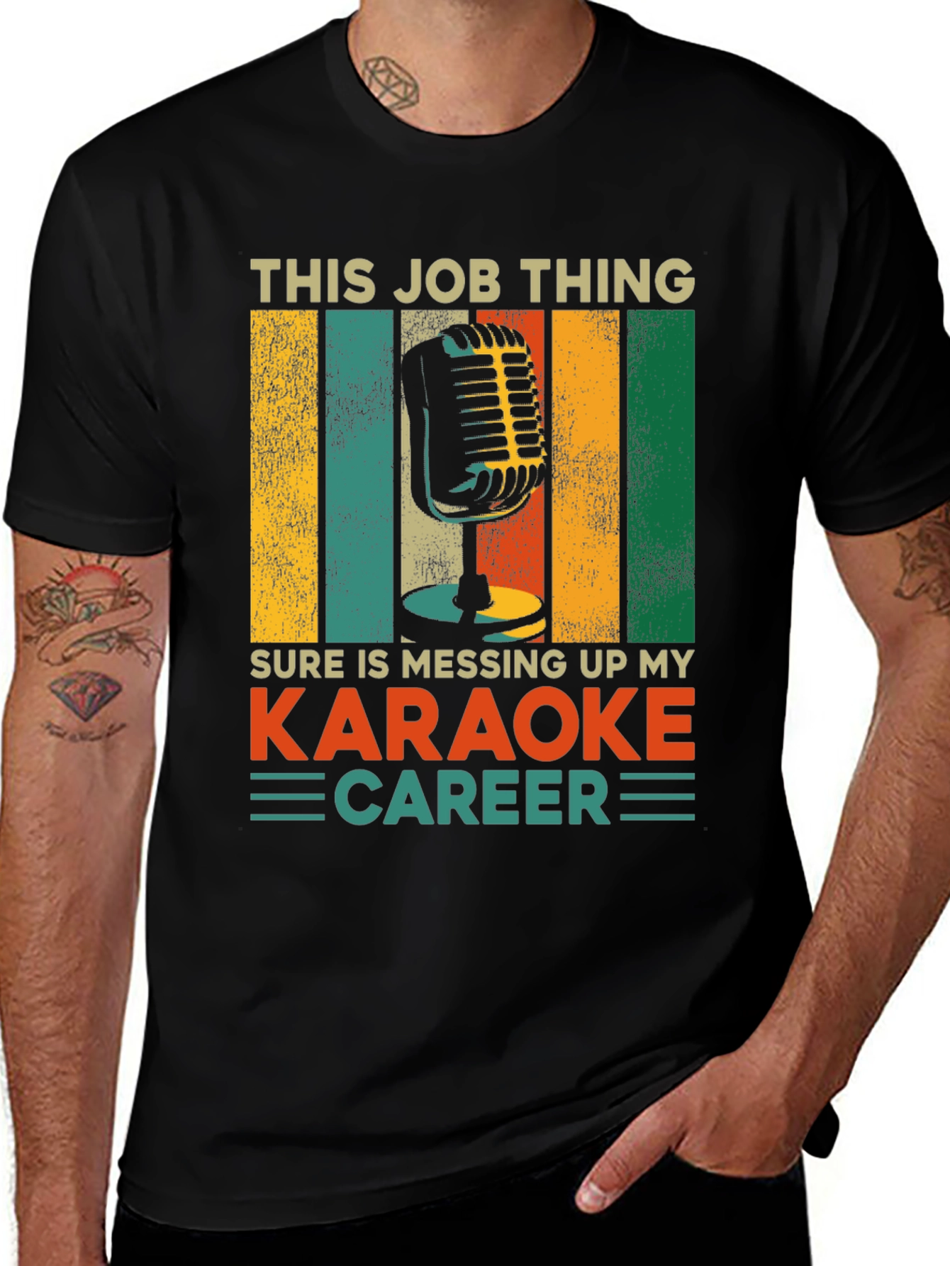 Variant 25 of Karaoke Career T-Shirt - Funny Job Interference Tee