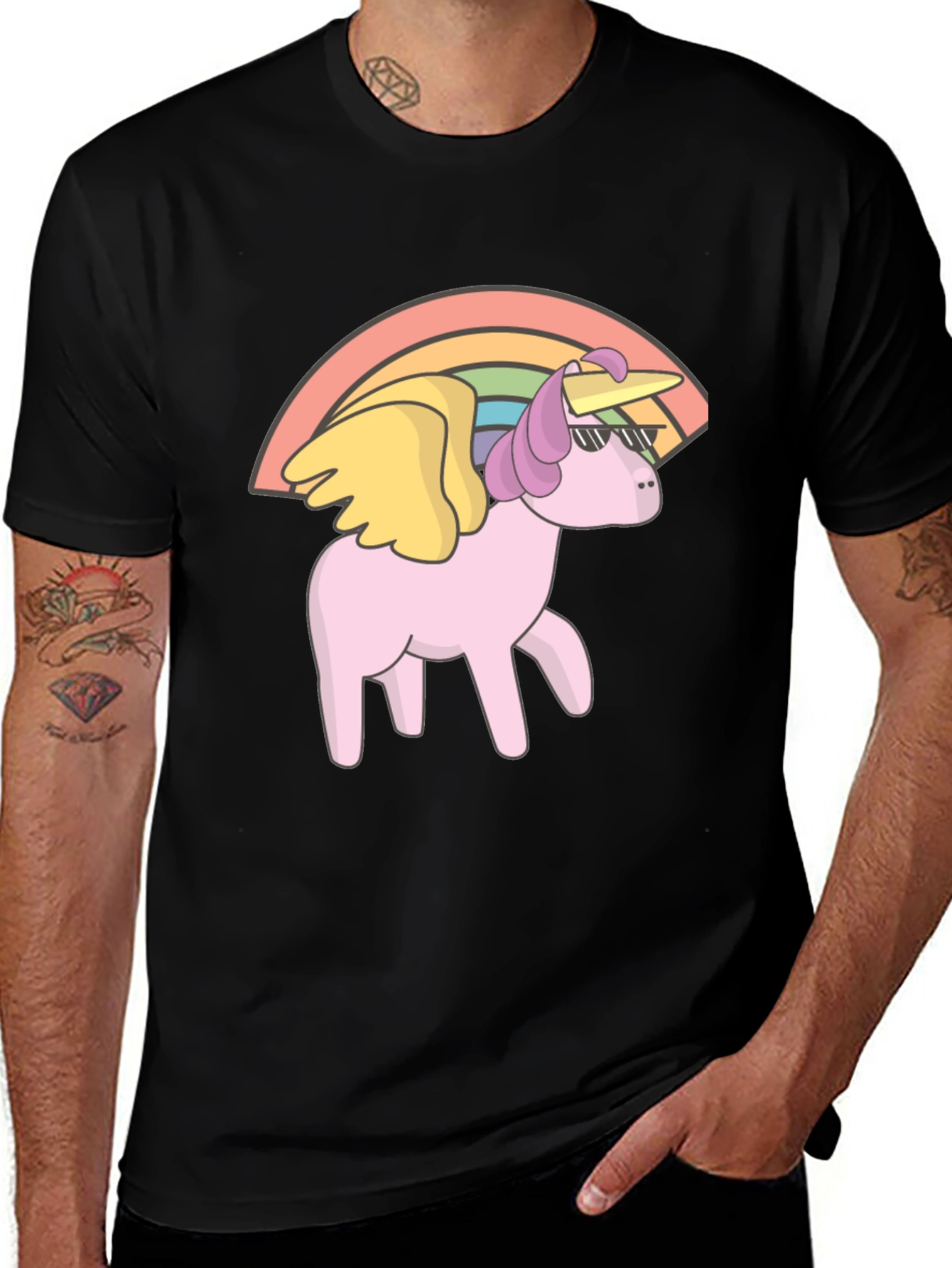 Variant 16 of Unicorn Rainbow Graphic Tee
