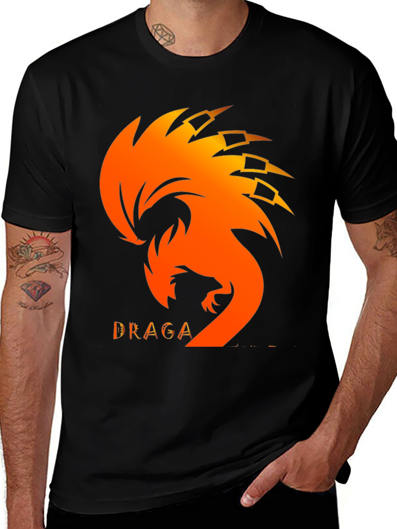 Variant 23 of Dragon Fire T-Shirt - Graphic Tee