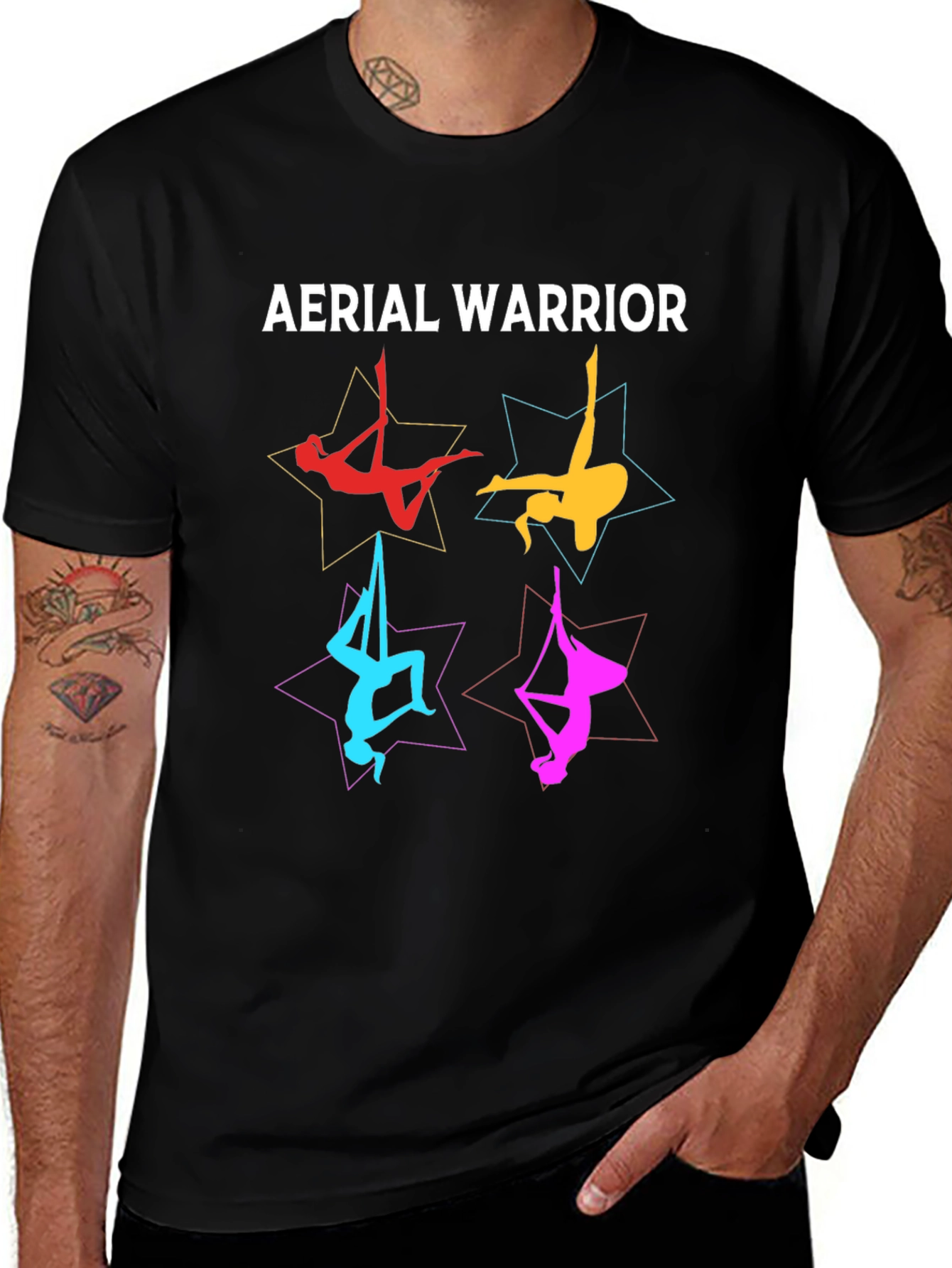 Variant 4 of Aerial Warrior Graphic Tee - Unique Athlete Design