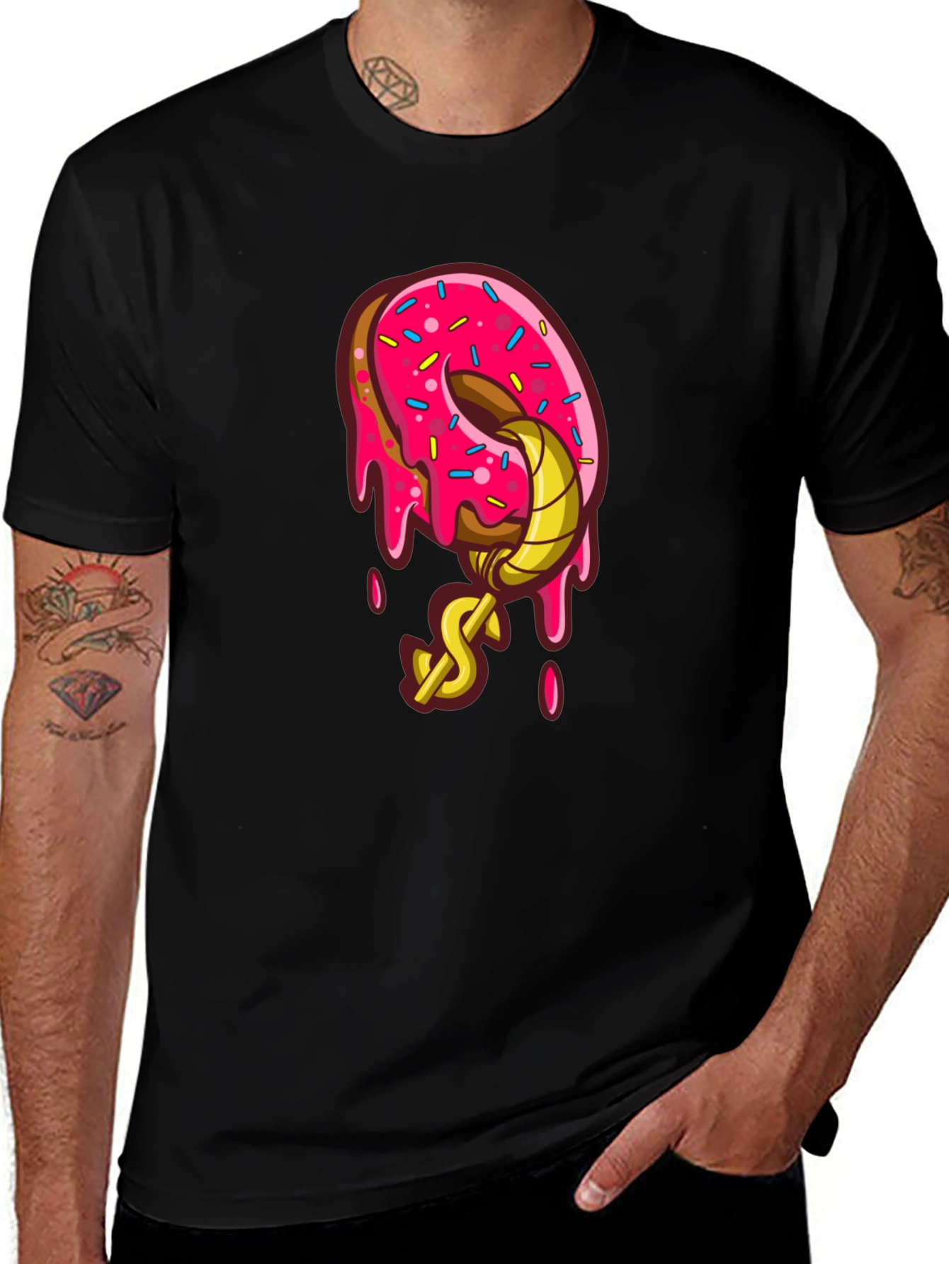 Variant 15 of Donut Hook Black T-Shirt