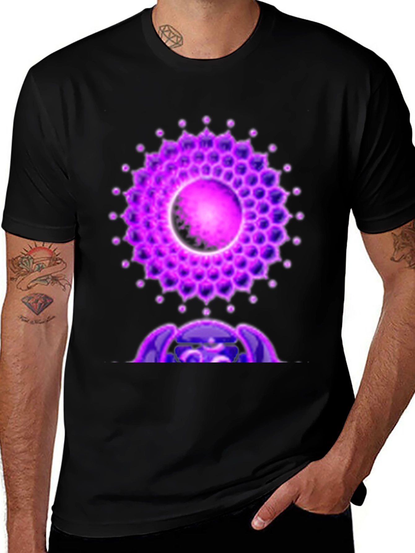 Crown Chakra T-Shirt - Spiritual Symbol Design