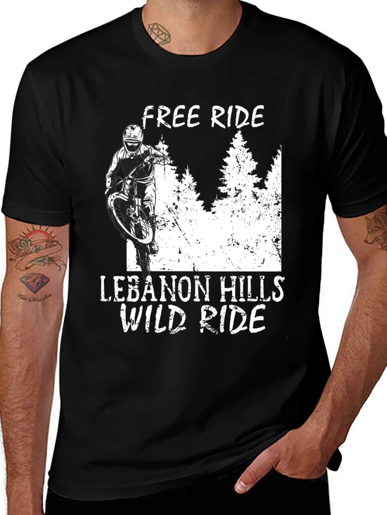 Variant 6 of Free Ride Lebanon Hills Wild Ride Black T-Shirt