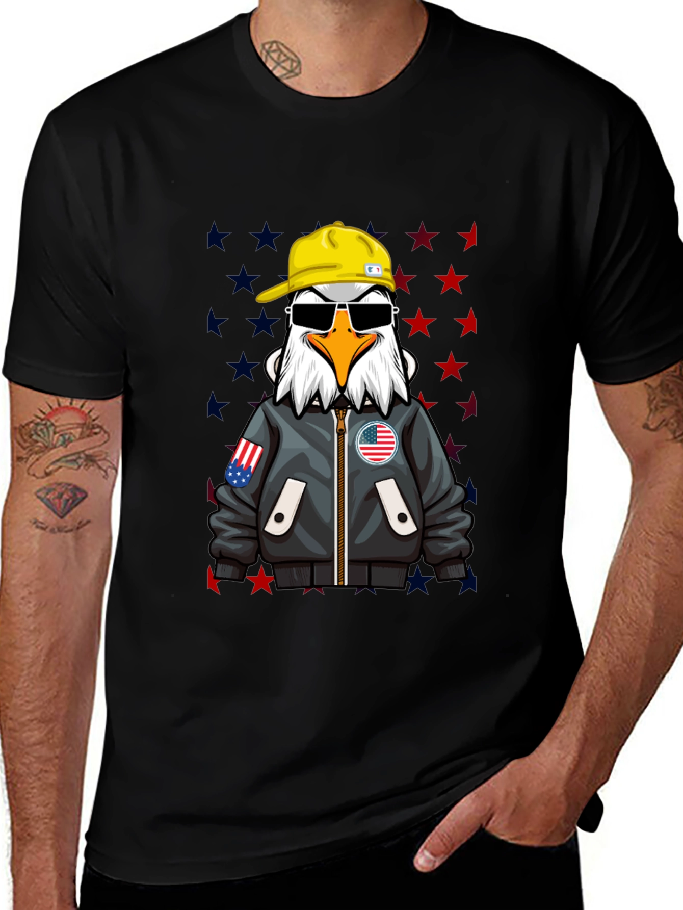 Variant 4 of American Eagle Graphic Tee - Cool Patriotic Design