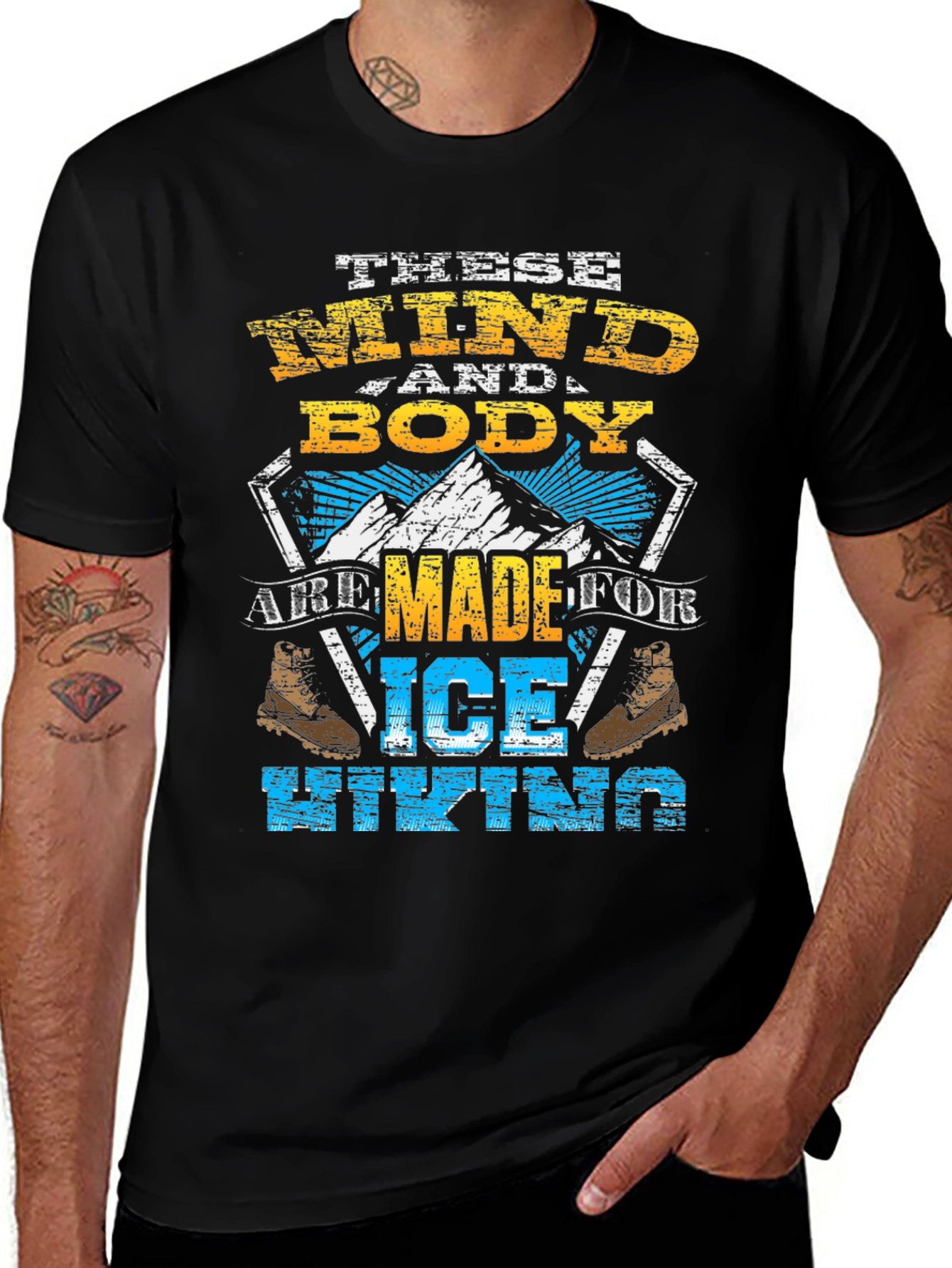Variant 23 of Ice Hiking Mind & Body T-Shirt