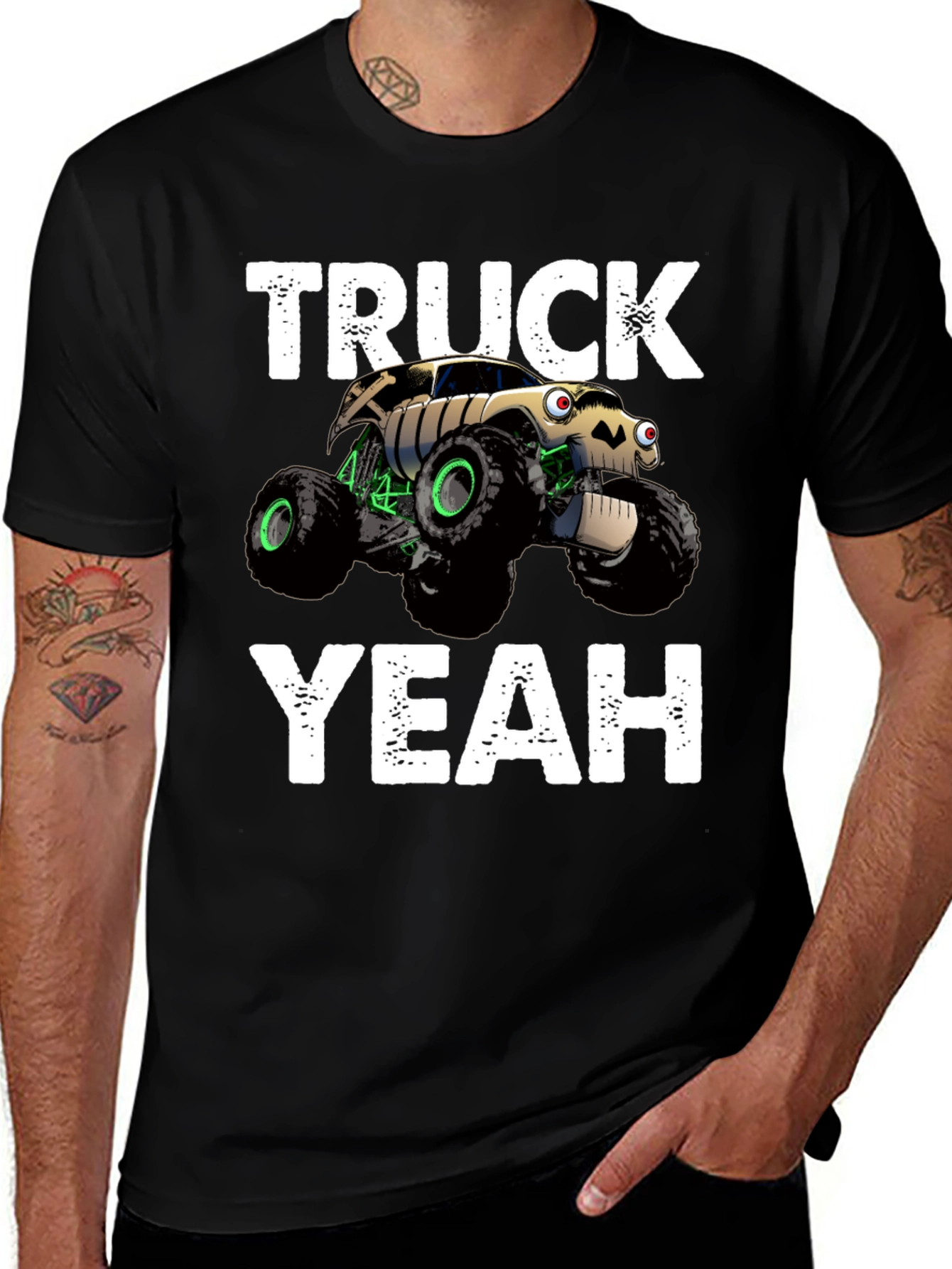 Variant 11 of Monster Truck Graphic Tee - Truck Yeah!