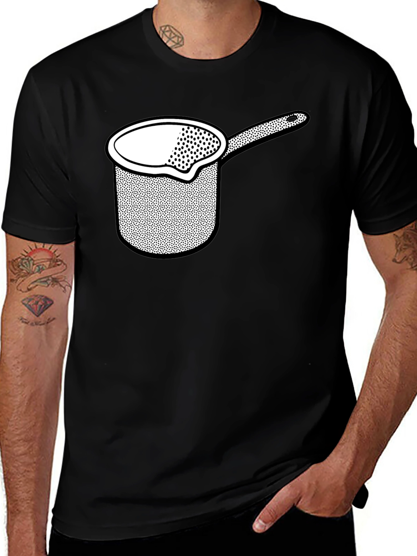 Variant 20 of Coffee Pot Graphic T-Shirt - Unique Black Tee