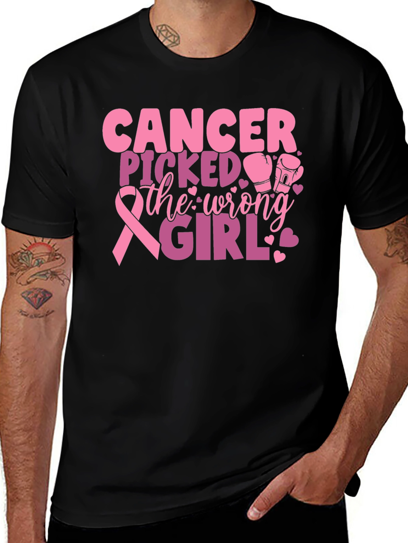 Variant 26 of Cancer Picked the Wrong Girl T-Shirt
