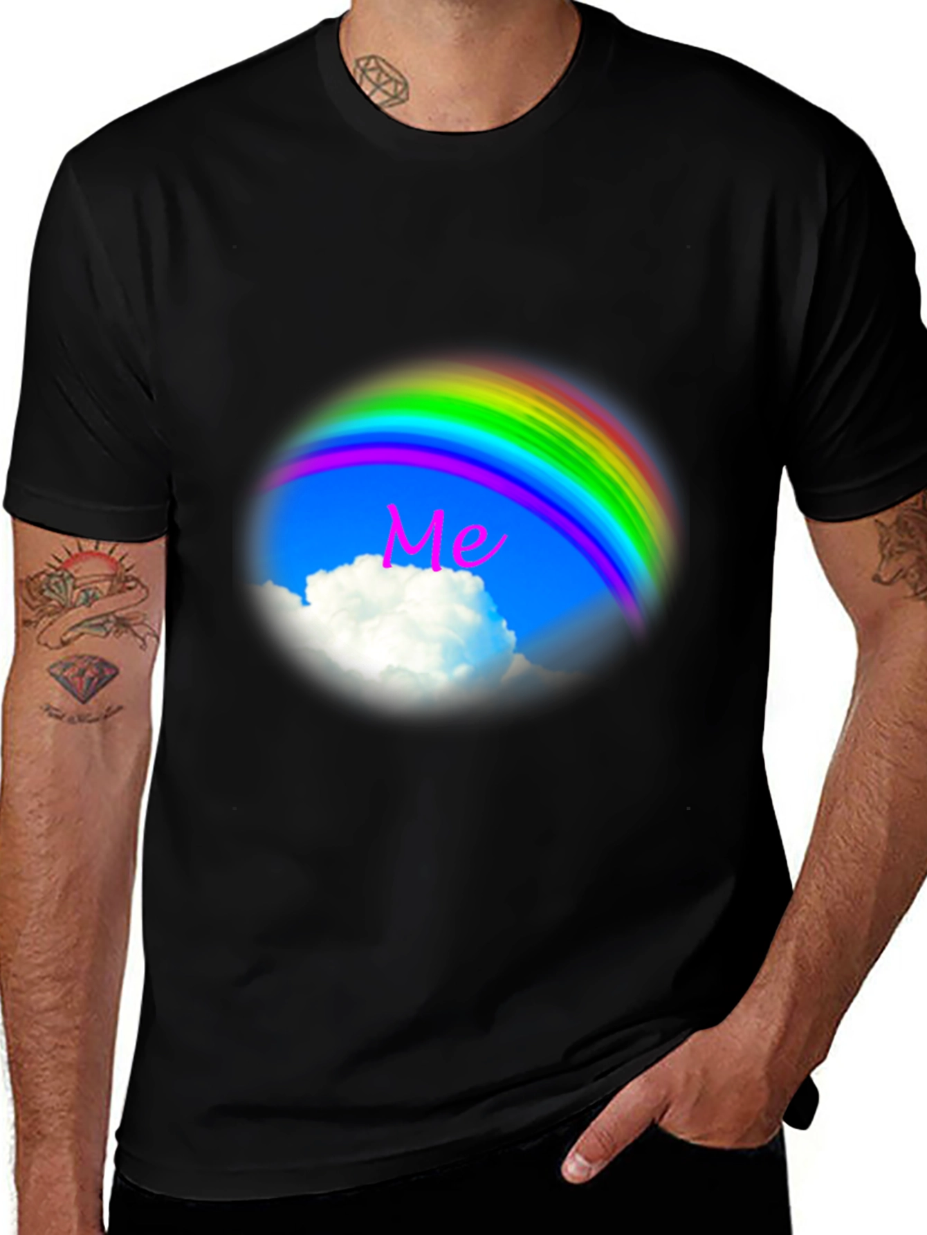 Variant 29 of Rainbow Cloud T-Shirt - Dreamy Sky Design