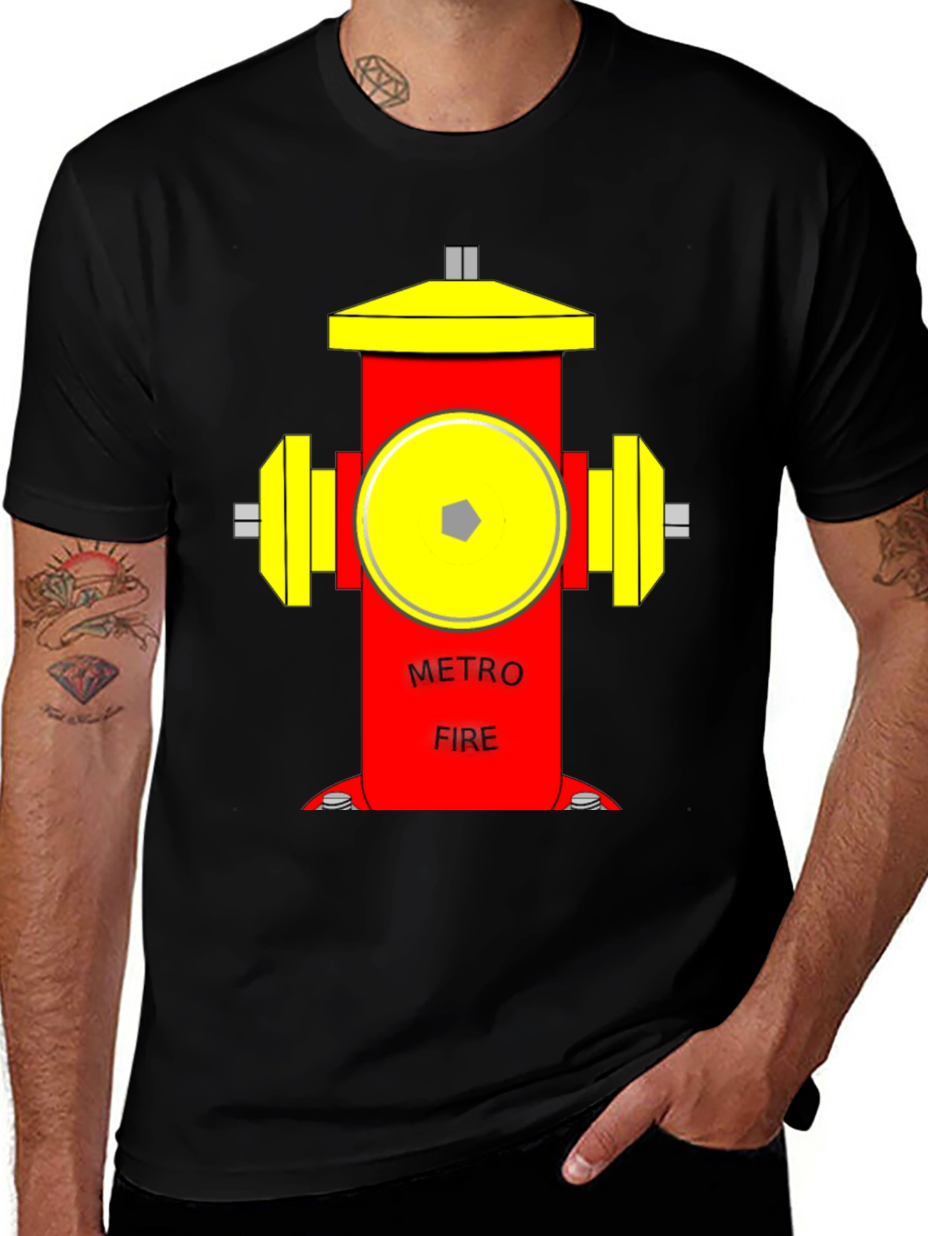Variant 17 of Metro Fire Hydrant T-Shirt - Novelty Graphic Tee