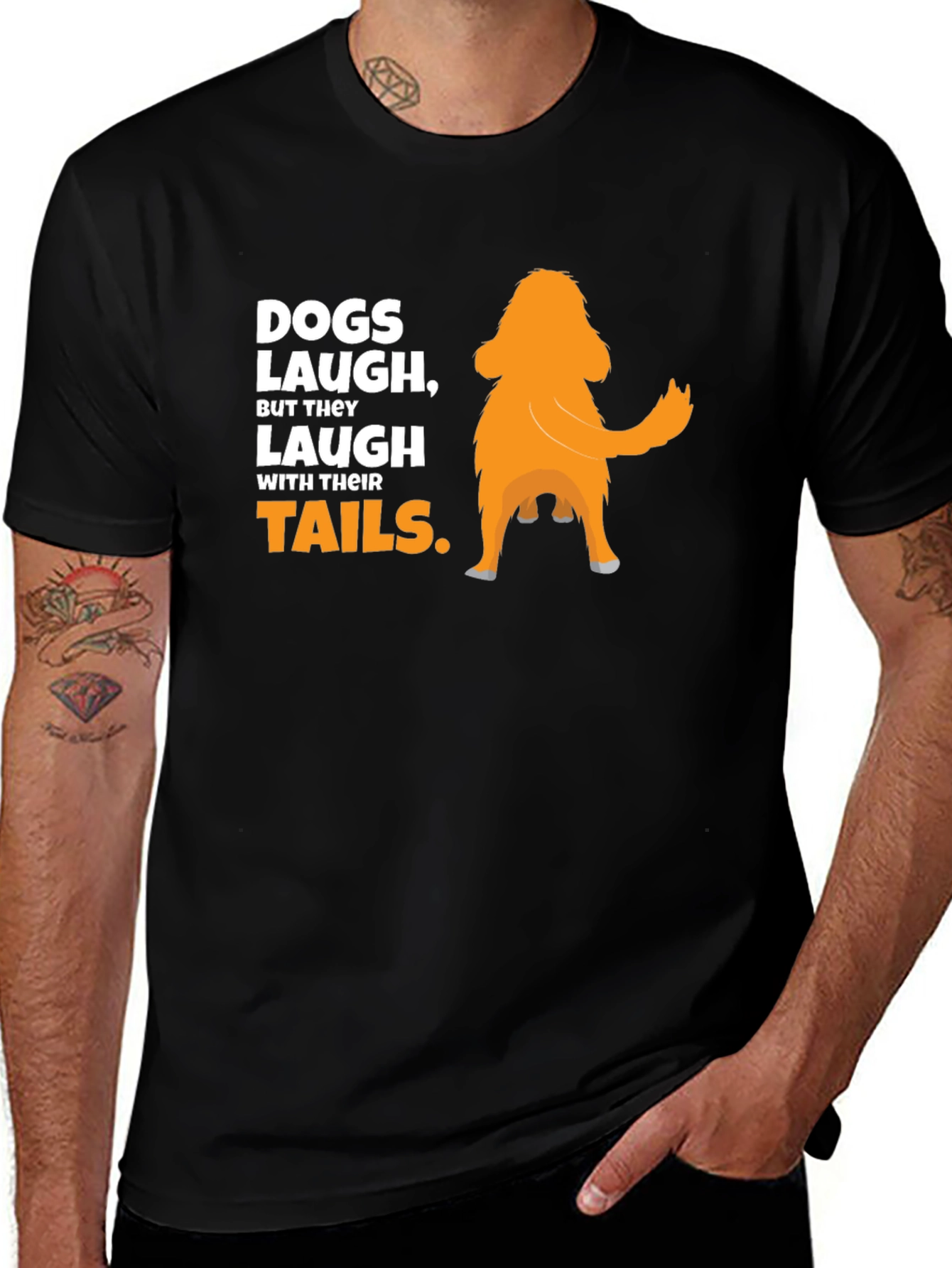 Variant 10 of Dogs Laugh With Their Tails Graphic T-Shirt