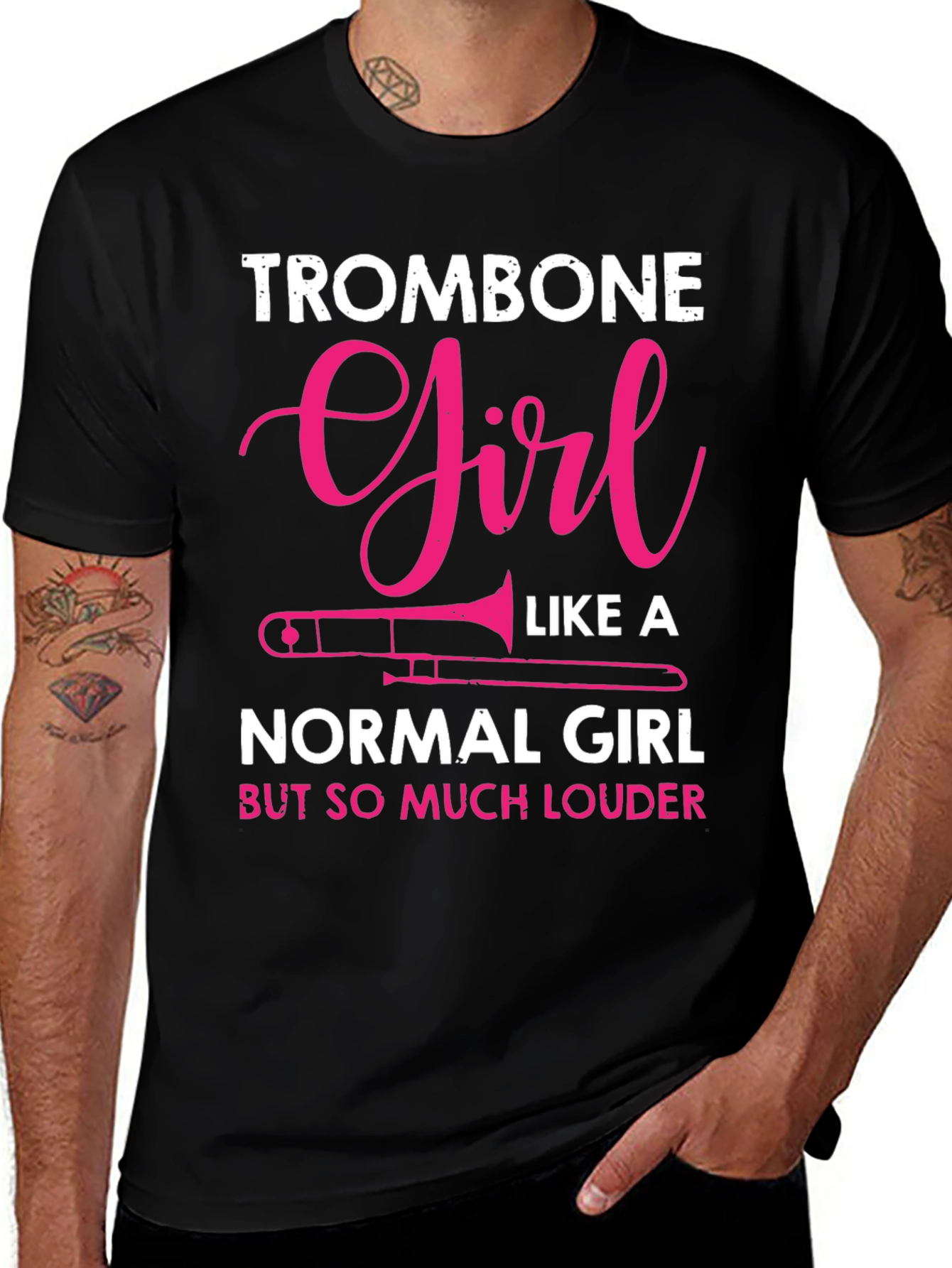 Variant 30 of Trombone Girl T-Shirt - Loud & Proud!