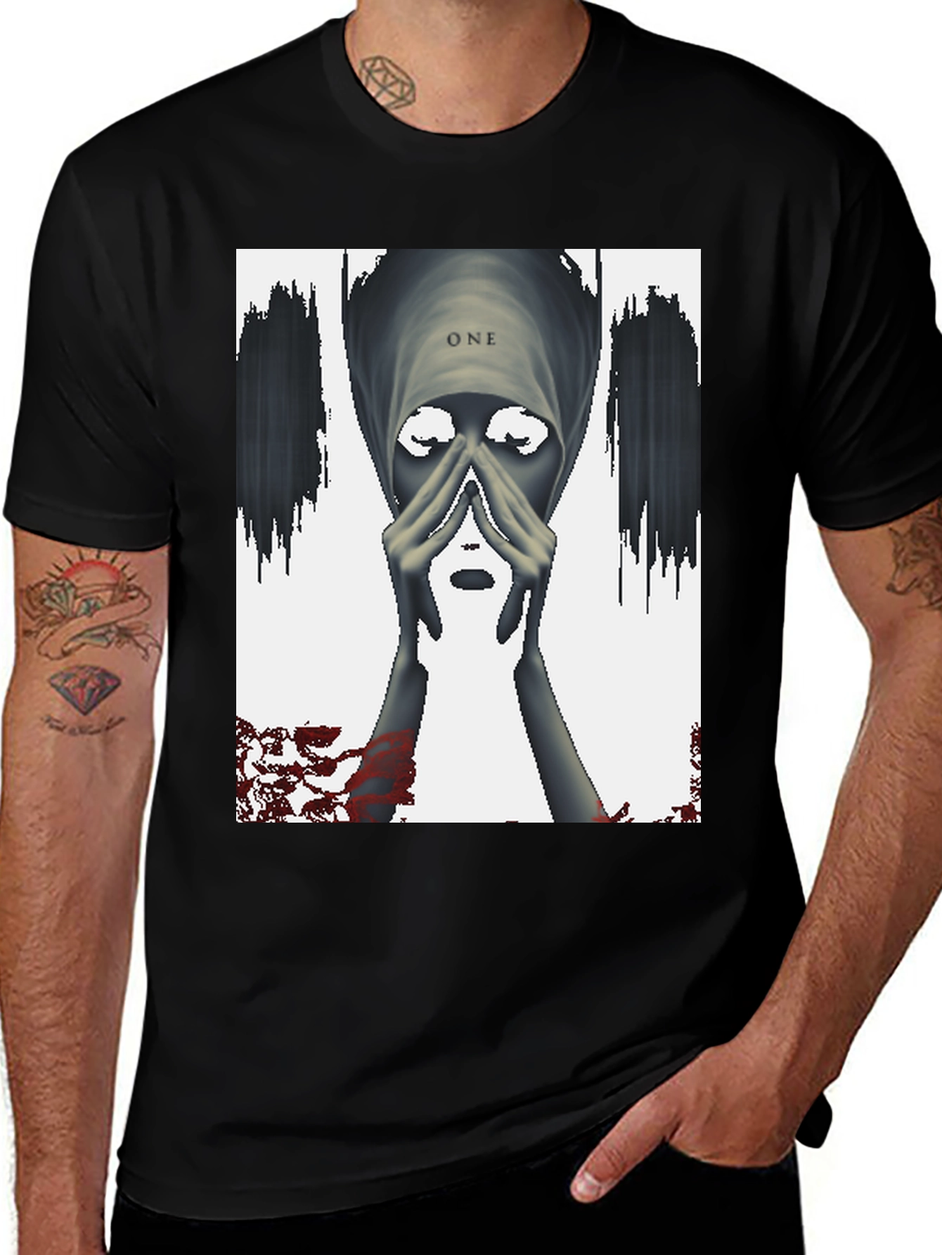 Variant 18 of One Graphic Black T-Shirt