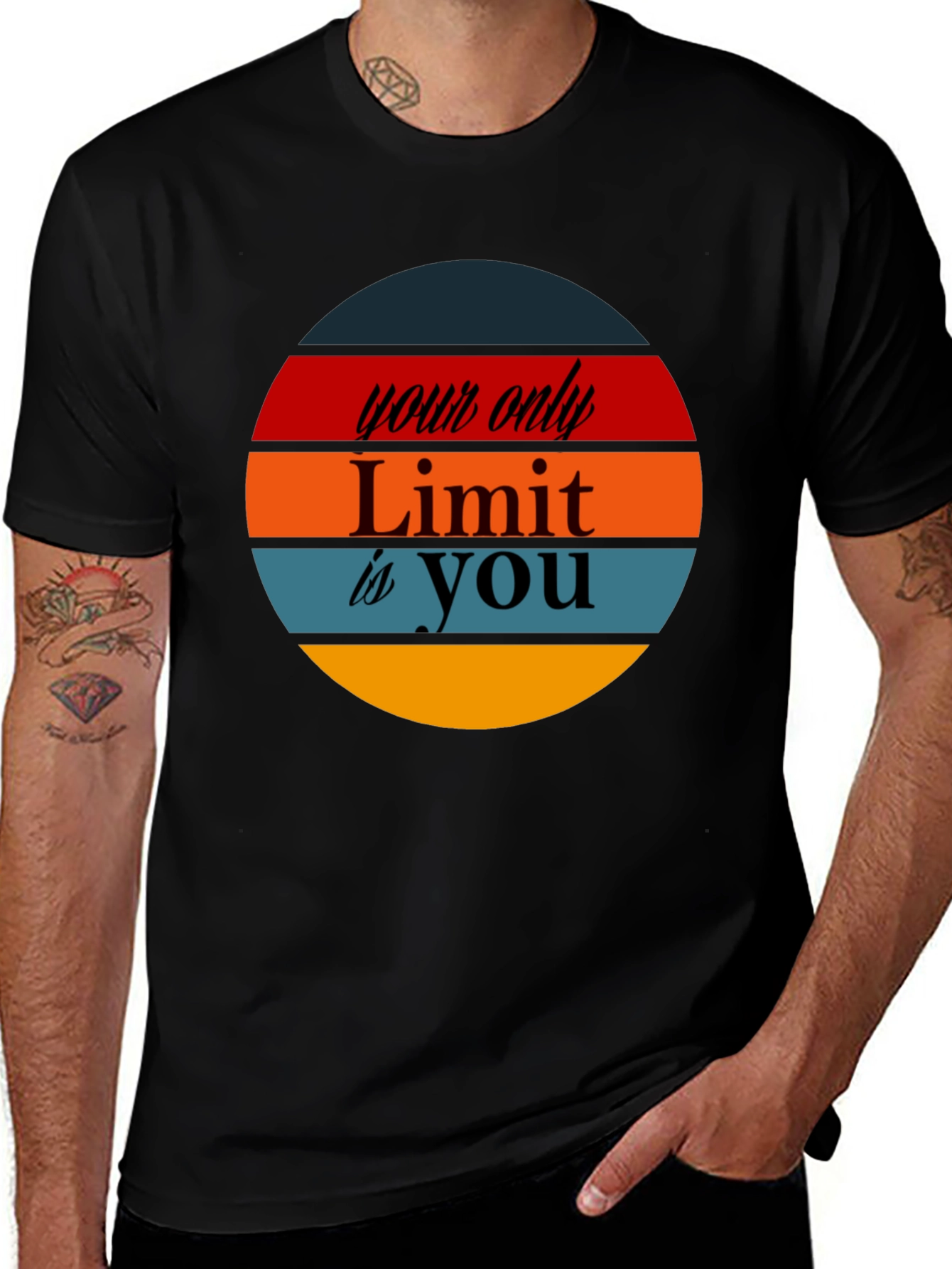 Variant 23 of Your Only Limit Is You Graphic Tee - Motivational Shirt