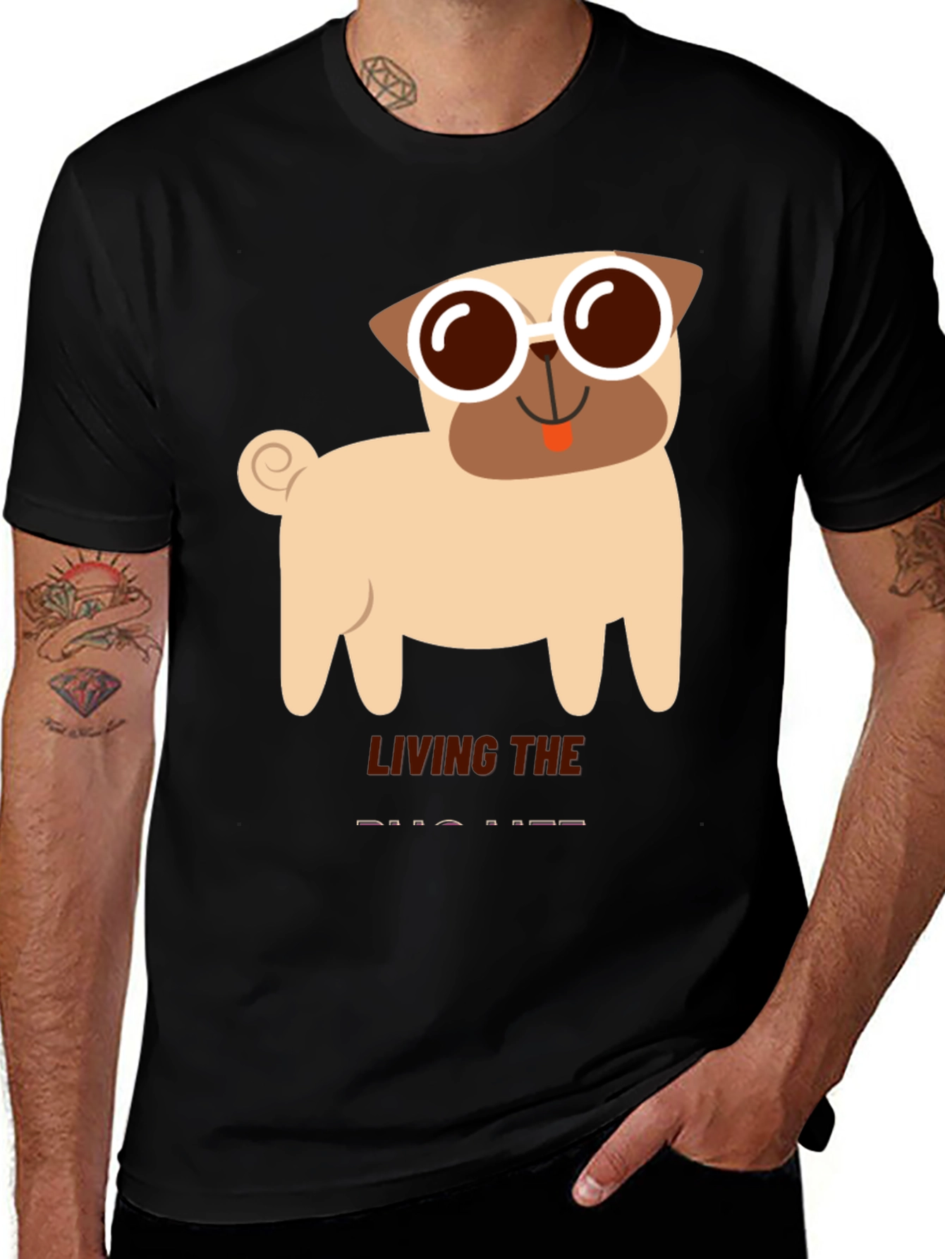 Living the Pug Life T-Shirt