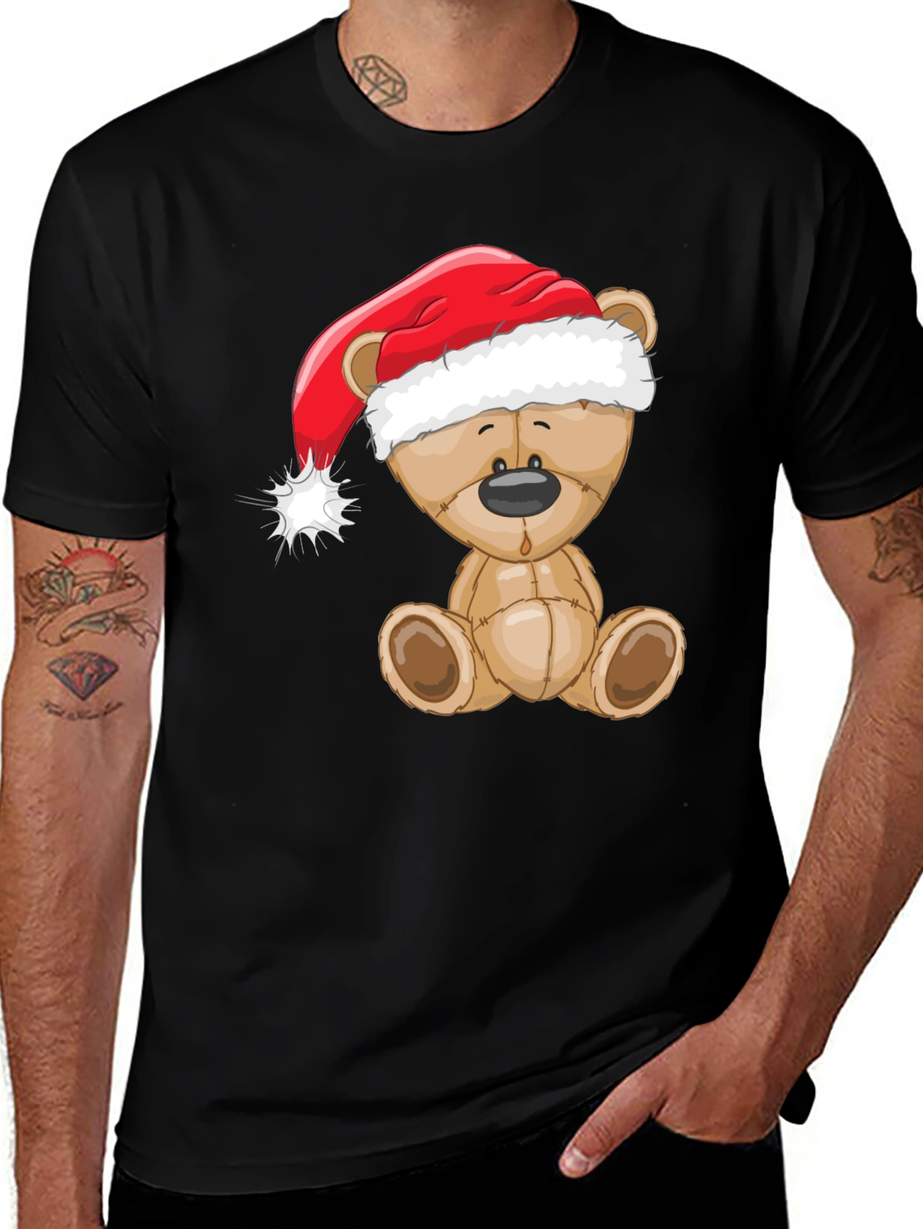 Christmas Teddy Bear T-Shirt - Holiday Festive Style