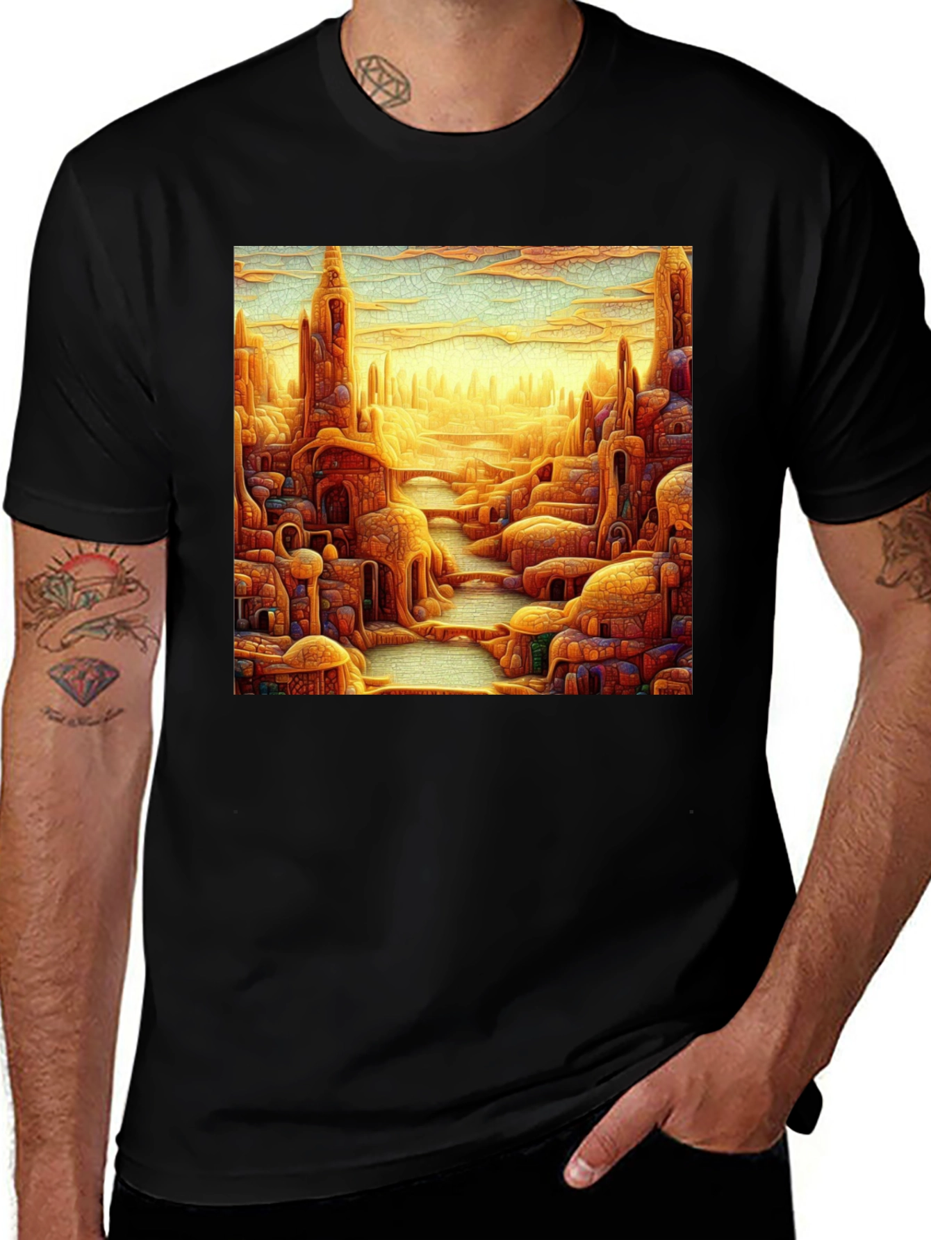 Variant 11 of Fantasy City T-Shirt