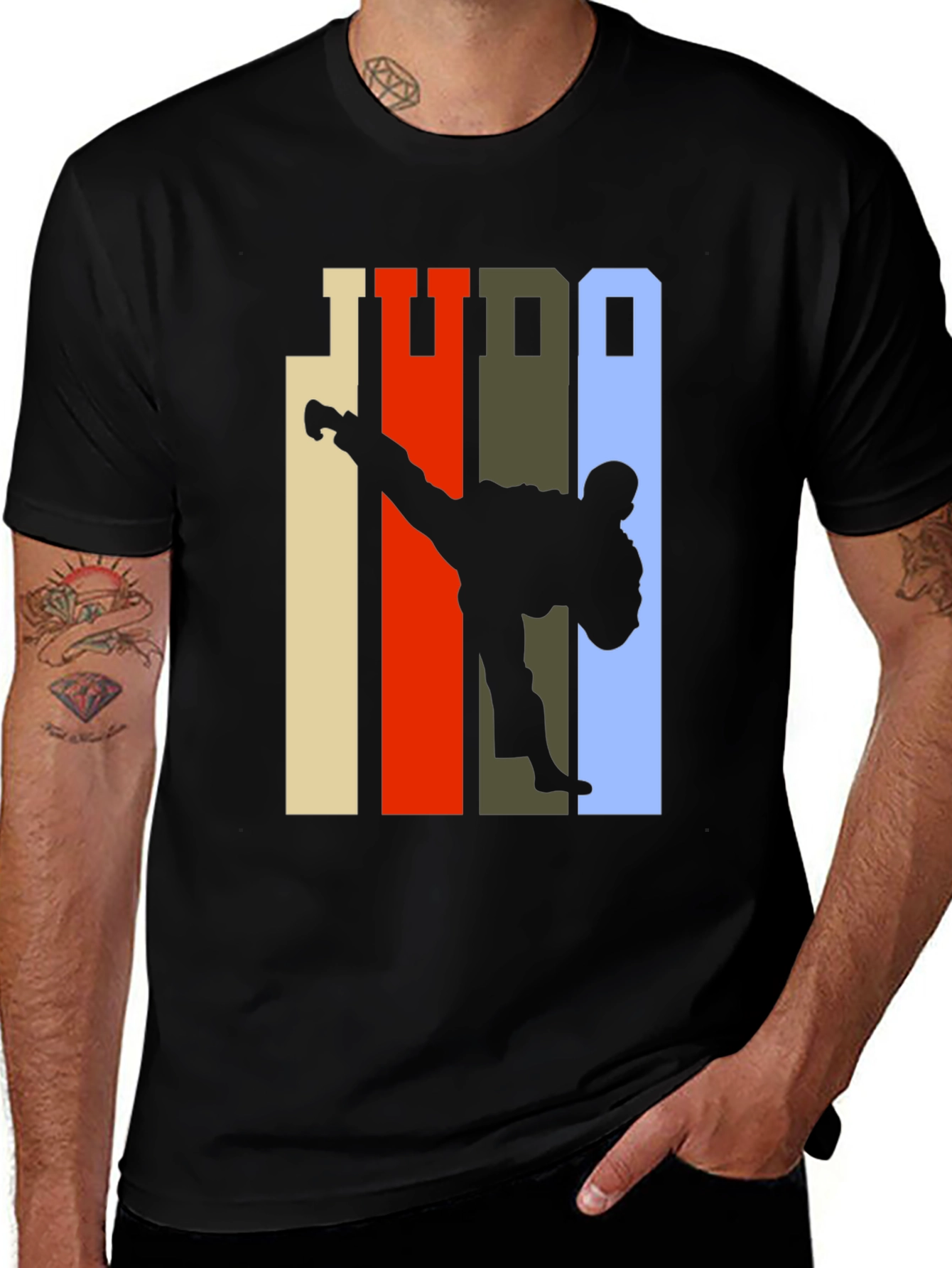 Variant 23 of Retro Judo Silhouette T-Shirt