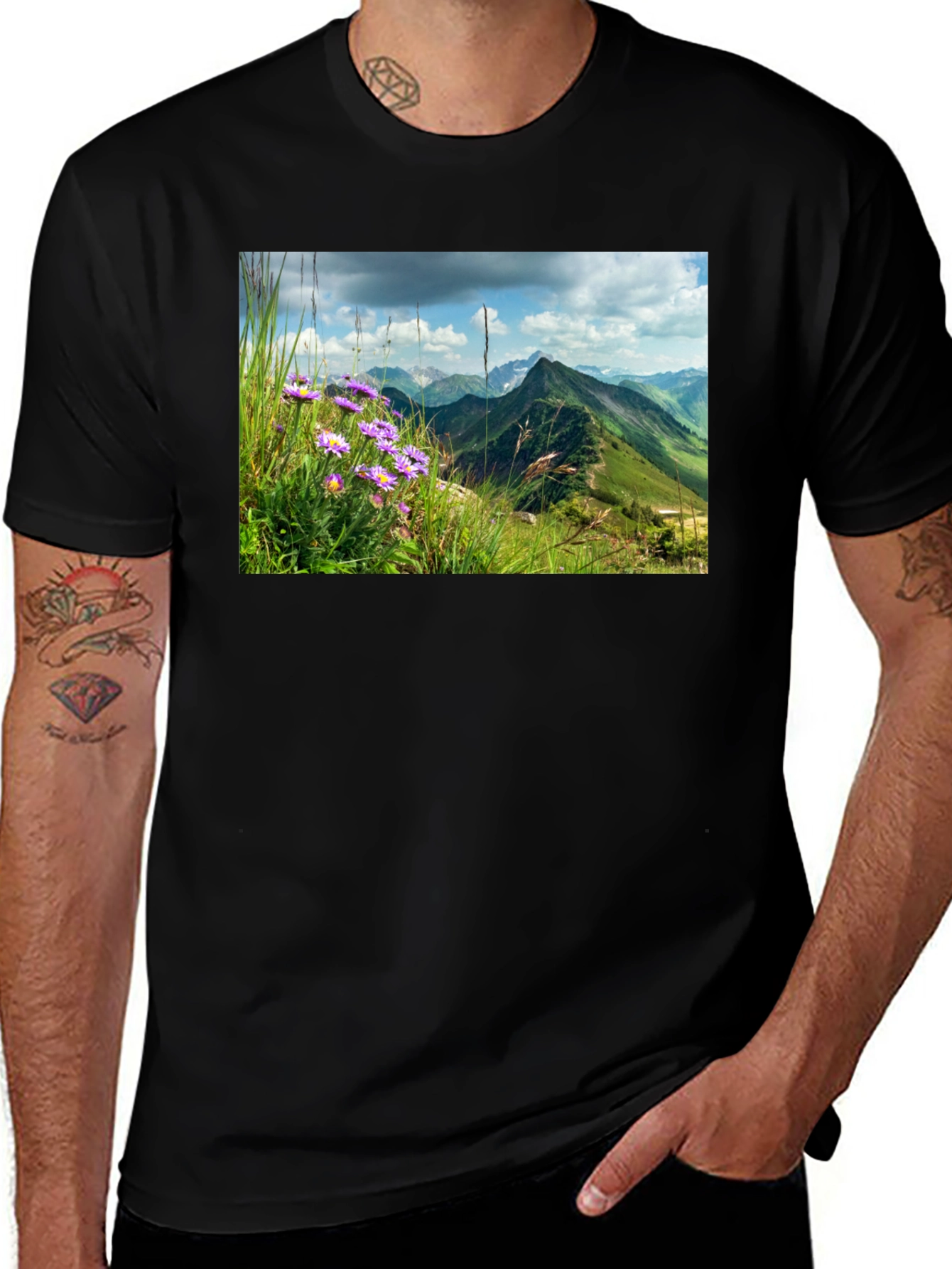 Variant 29 of Mountain Vista Graphic Tee - Nature Inspired Design