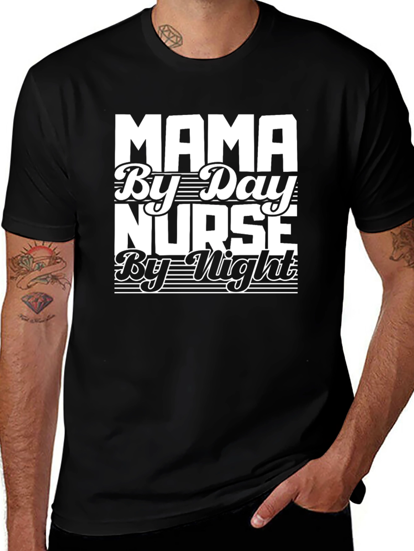 Variant 2 of Mama By Day Nurse By Night Graphic Tee