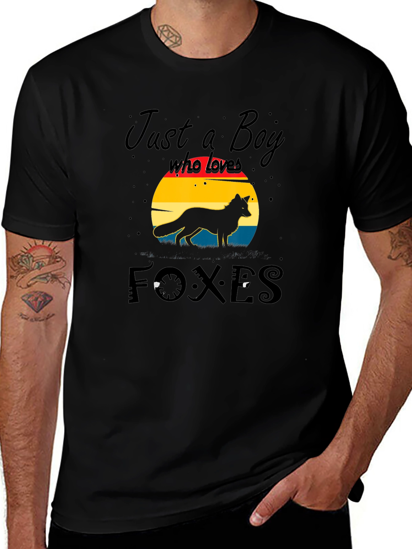 Variant 9 of Just a Boy Who Loves Foxes T-Shirt
