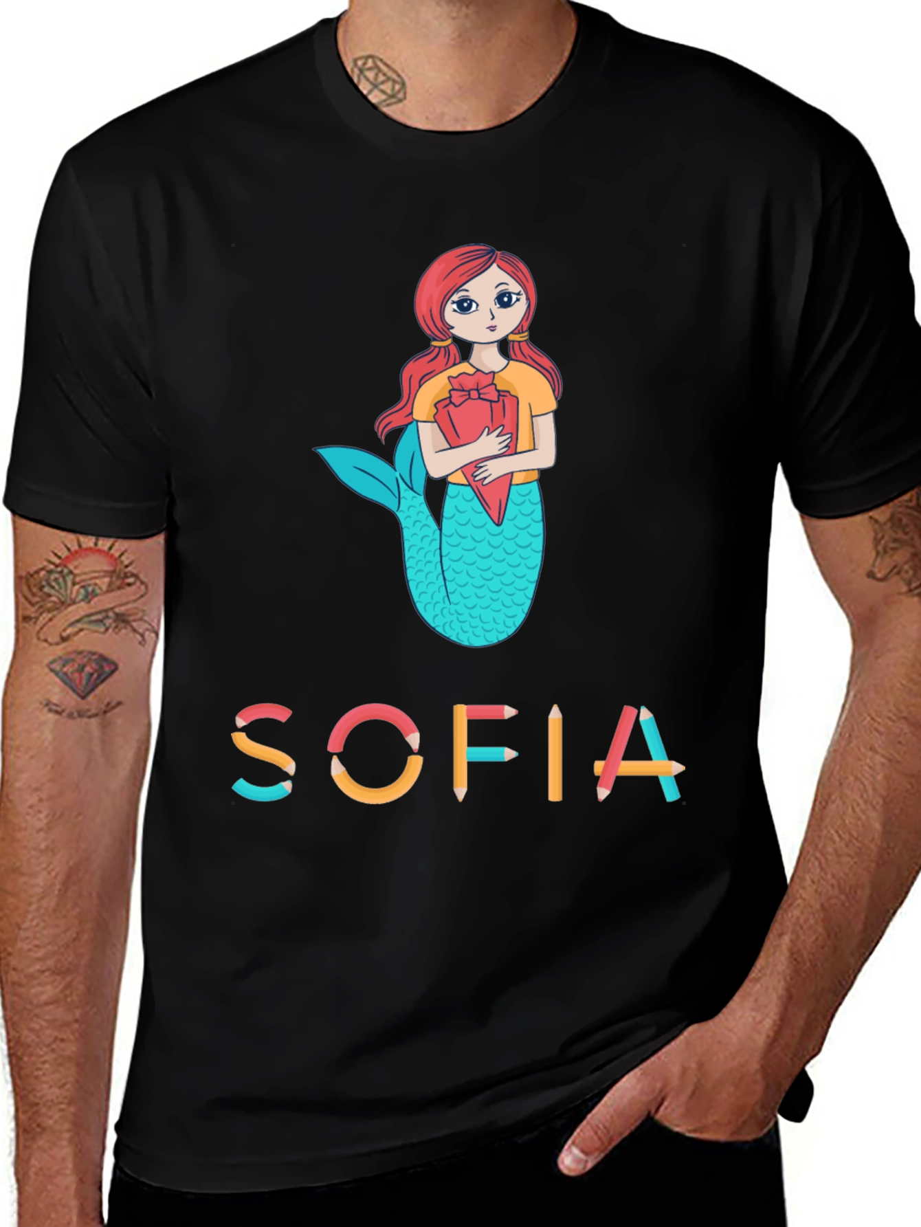 Variant 18 of Sofia Mermaid Personalized Kids T-Shirt