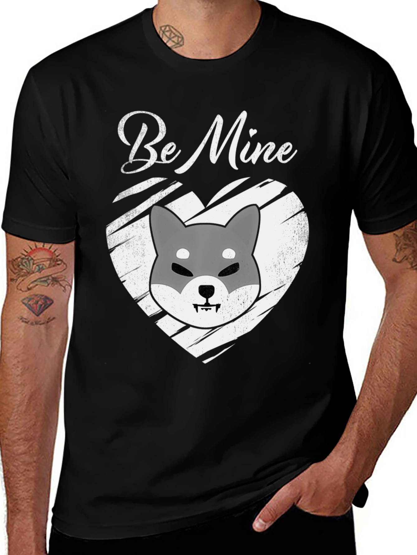 Variant 9 of Be Mine Shiba Inu Graphic Tee